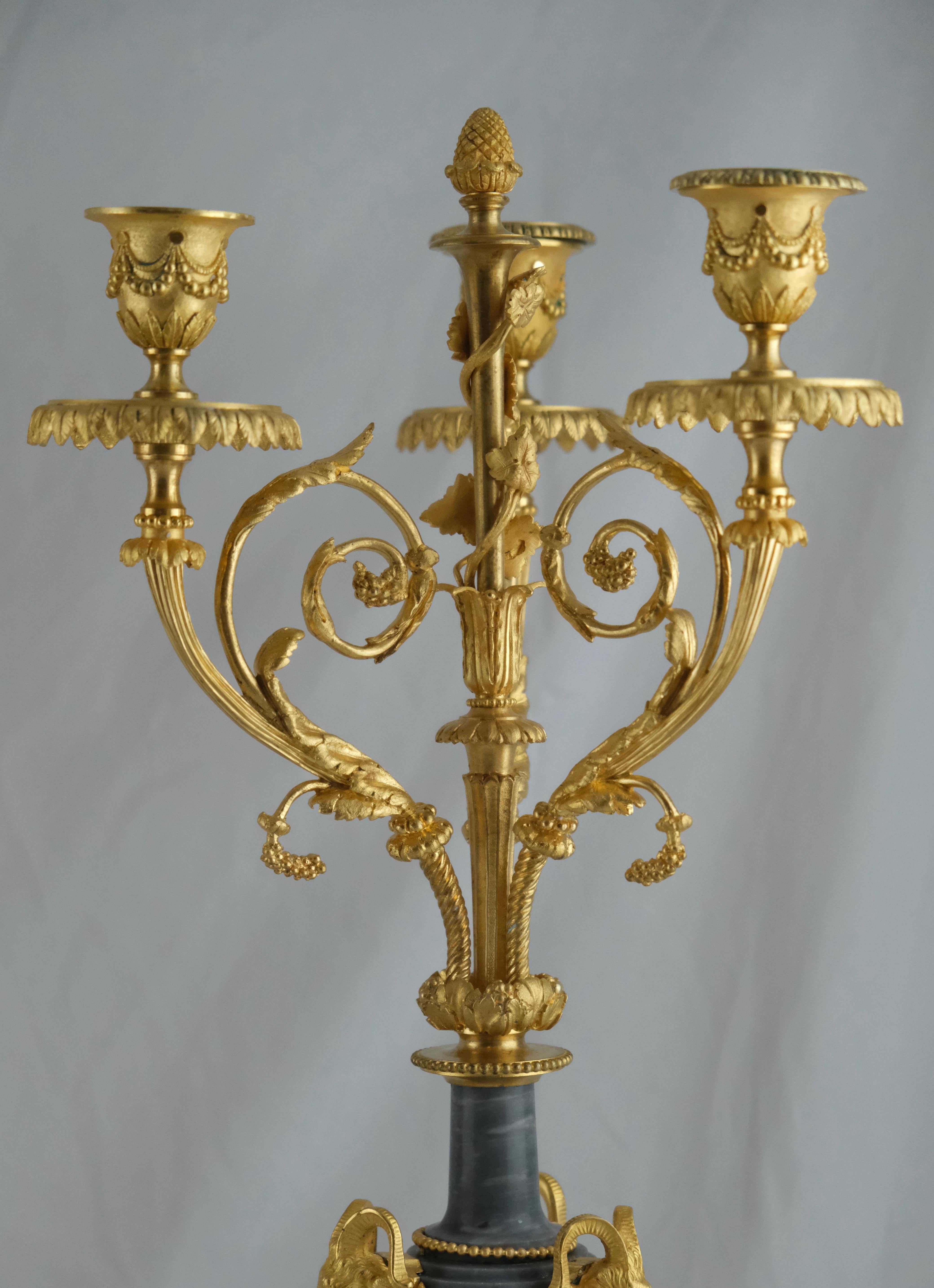 Pair of Louix XVl Style Candelabra, 19th C 4