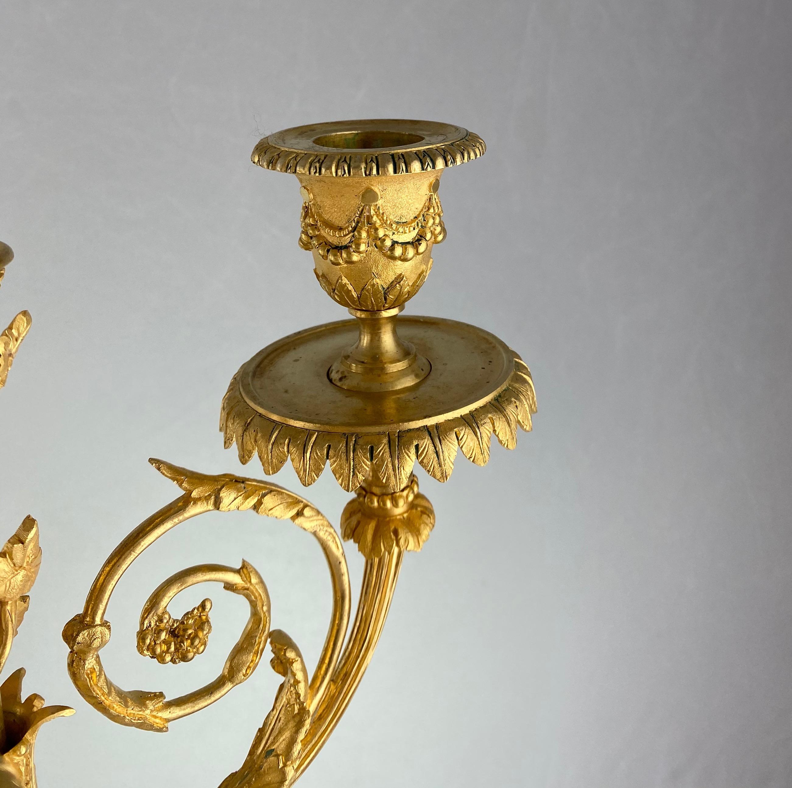 French Pair of Louix XVl Style Candelabra, 19th C