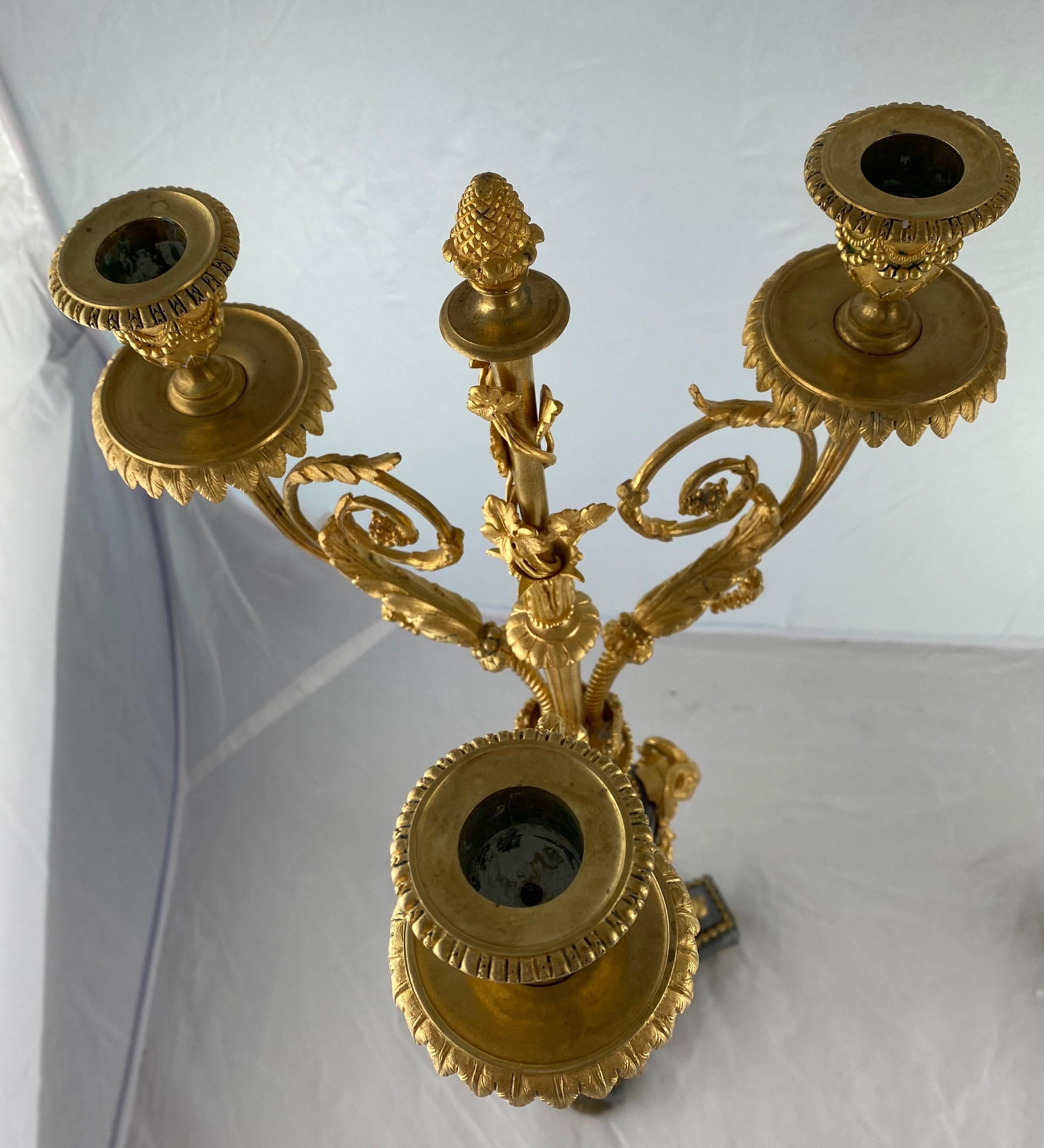 Gilt Pair of Louix XVl Style Candelabra, 19th C