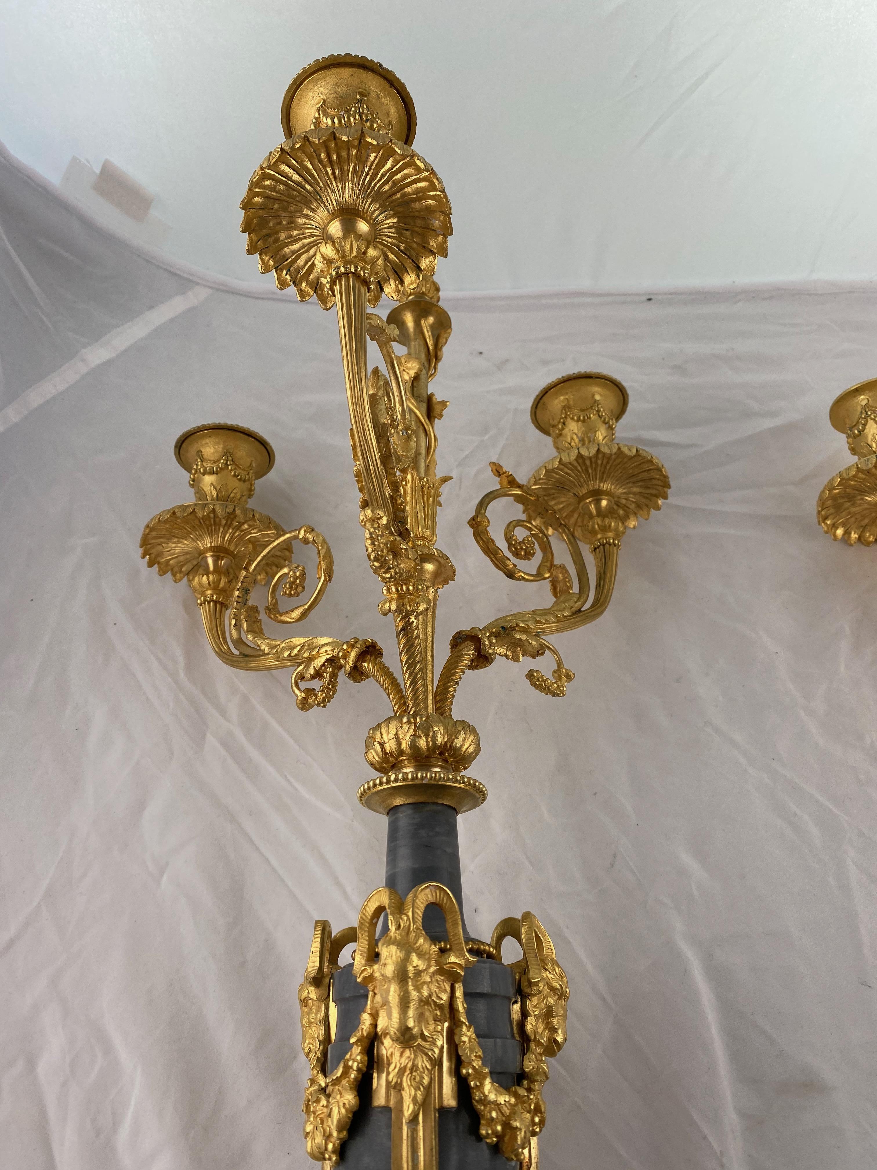 Pair of Louix XVl Style Candelabra, 19th C 1