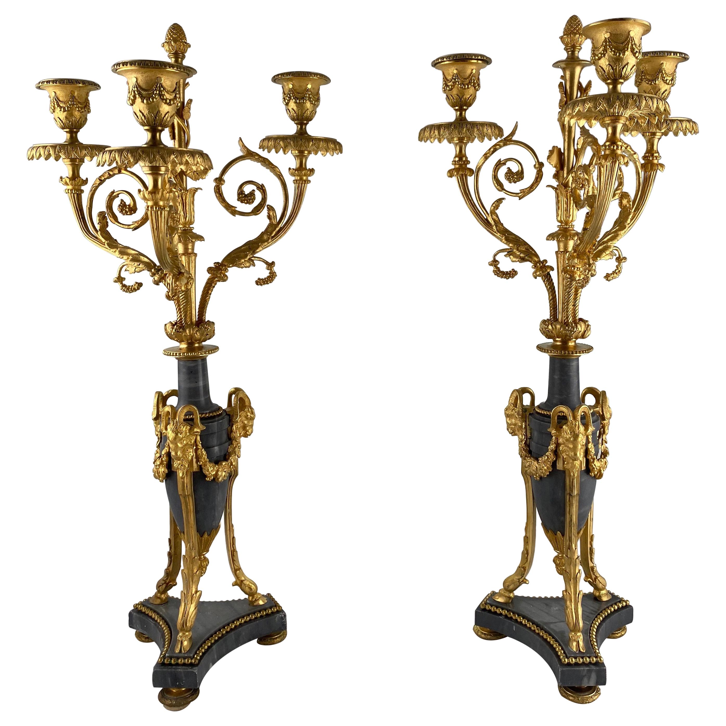 Pair of Louix XVl Style Candelabra, 19th C