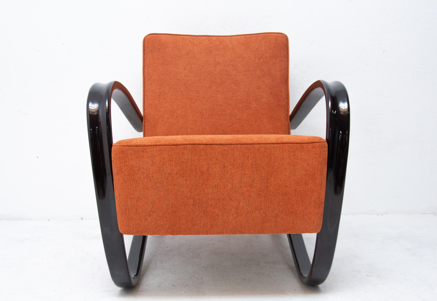Mid-20th Century Pair of Lounge Armchairs H-269 by Jindřich Halabala for UP Závody, 1930s