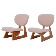 Pair of lounge armchairs model “Teiza Isu” or “5016” by Junzo Sakakura
