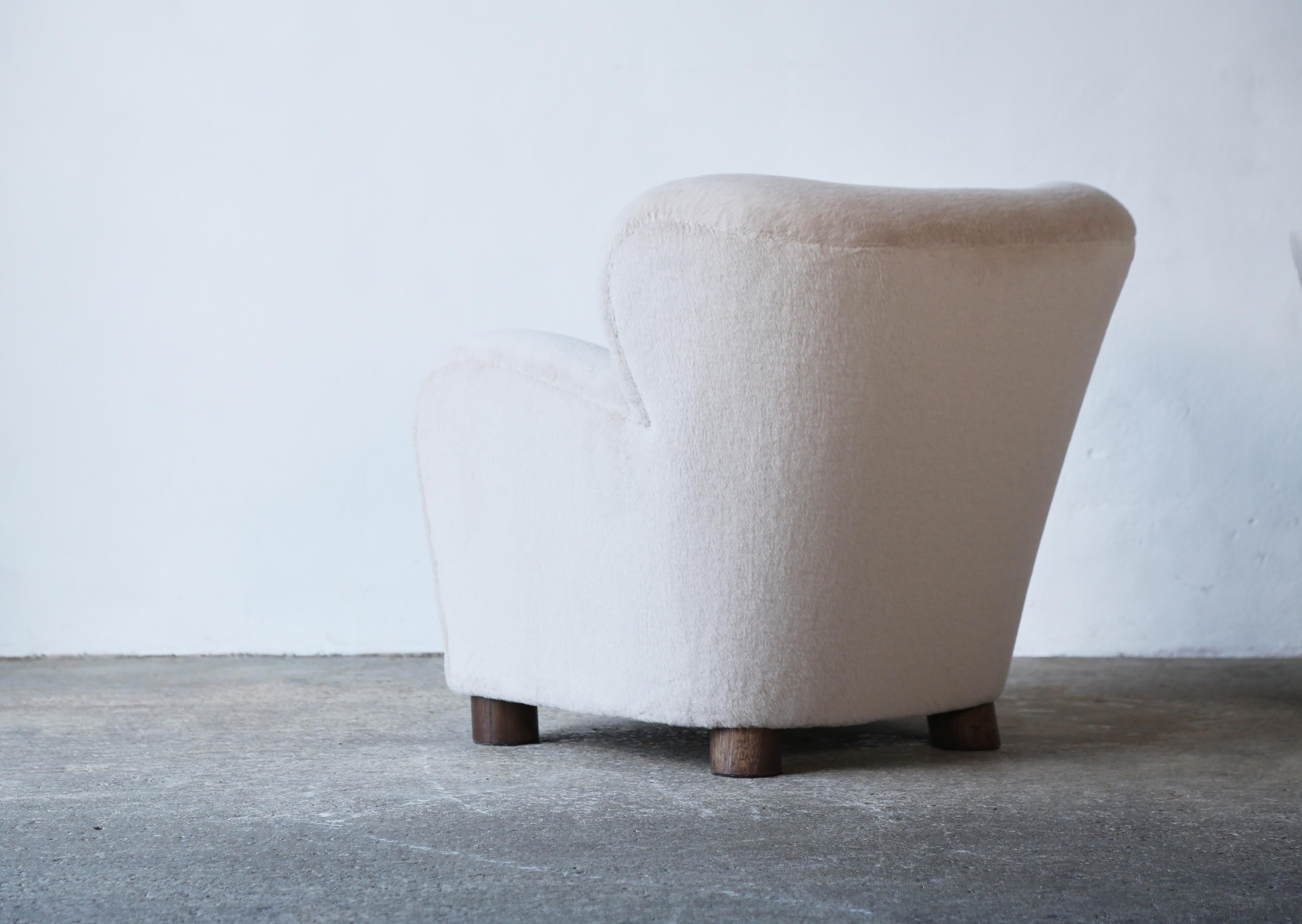 Paar Loungesessel, gepolstert mit reinem Alpaka im Angebot 5