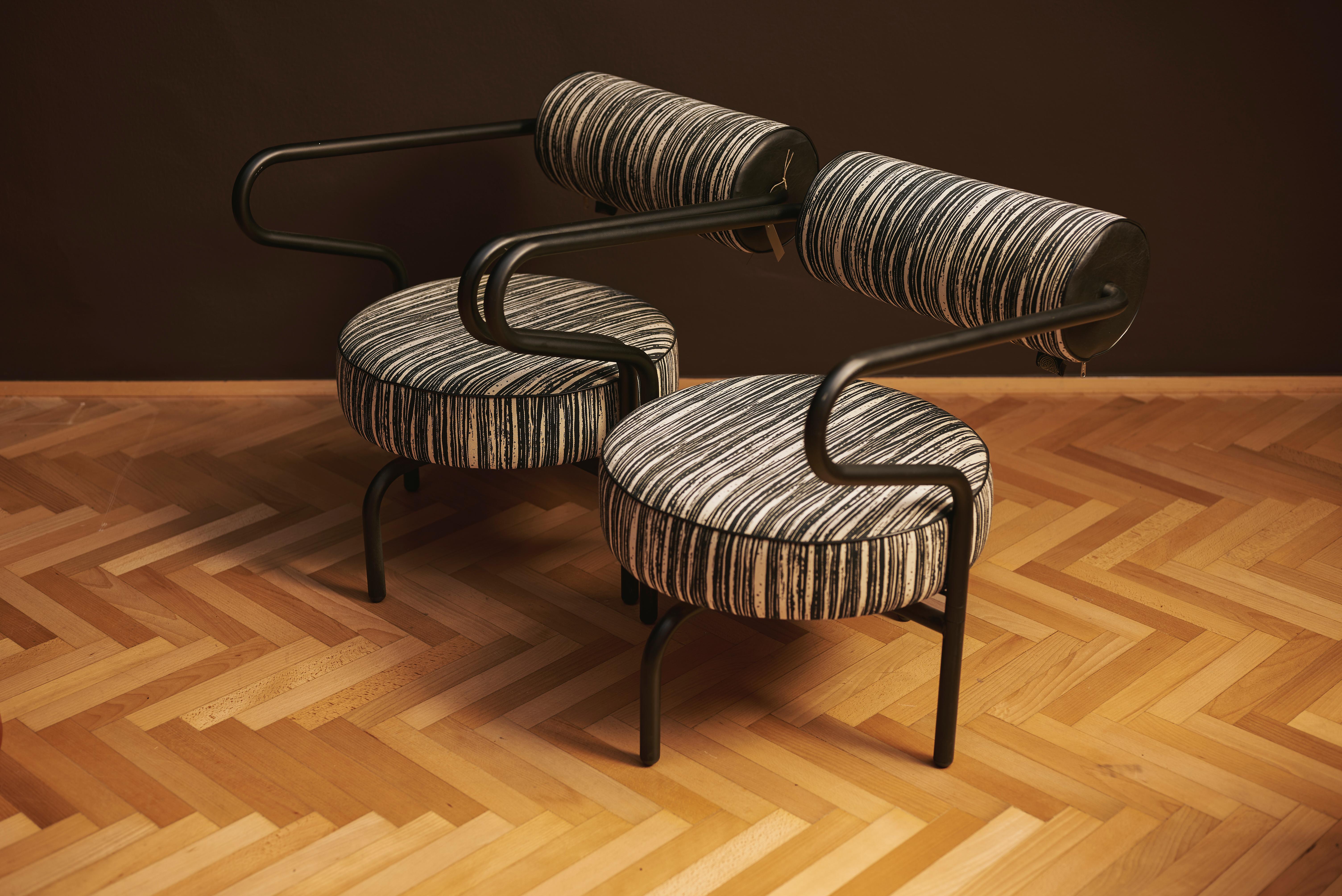Pareja de tumbonas de Charlotte Perriand para The Natural Choice, 1970, Dinamarca Lacado en venta