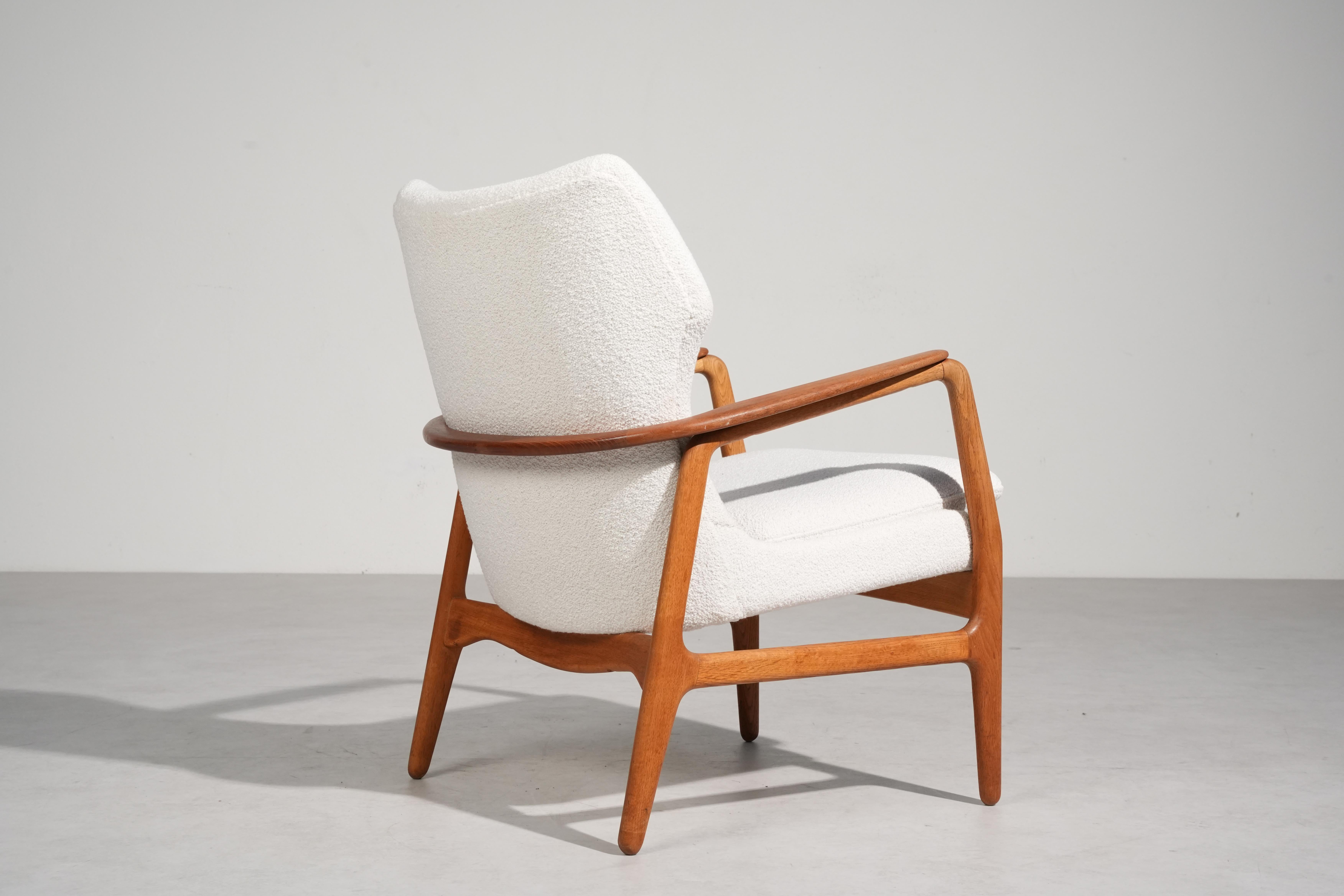 Silla de salón de IB Madsen & A. Schubell para Bovenkamp, 1954 nº 2 Bouclé en venta