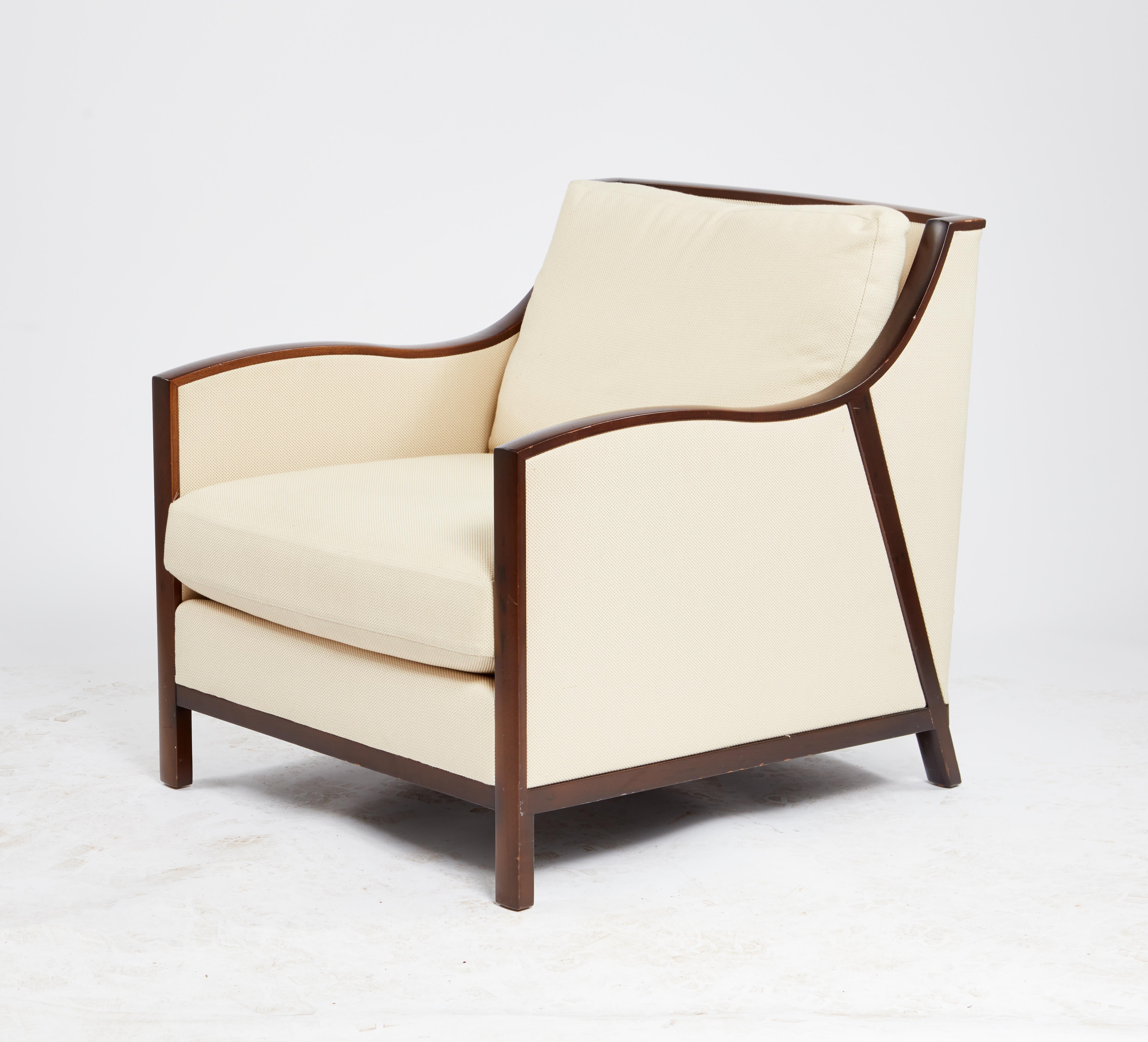 Contemporary Pair of Lounge Chair, by John Hutton for Holly Hunt For Sale