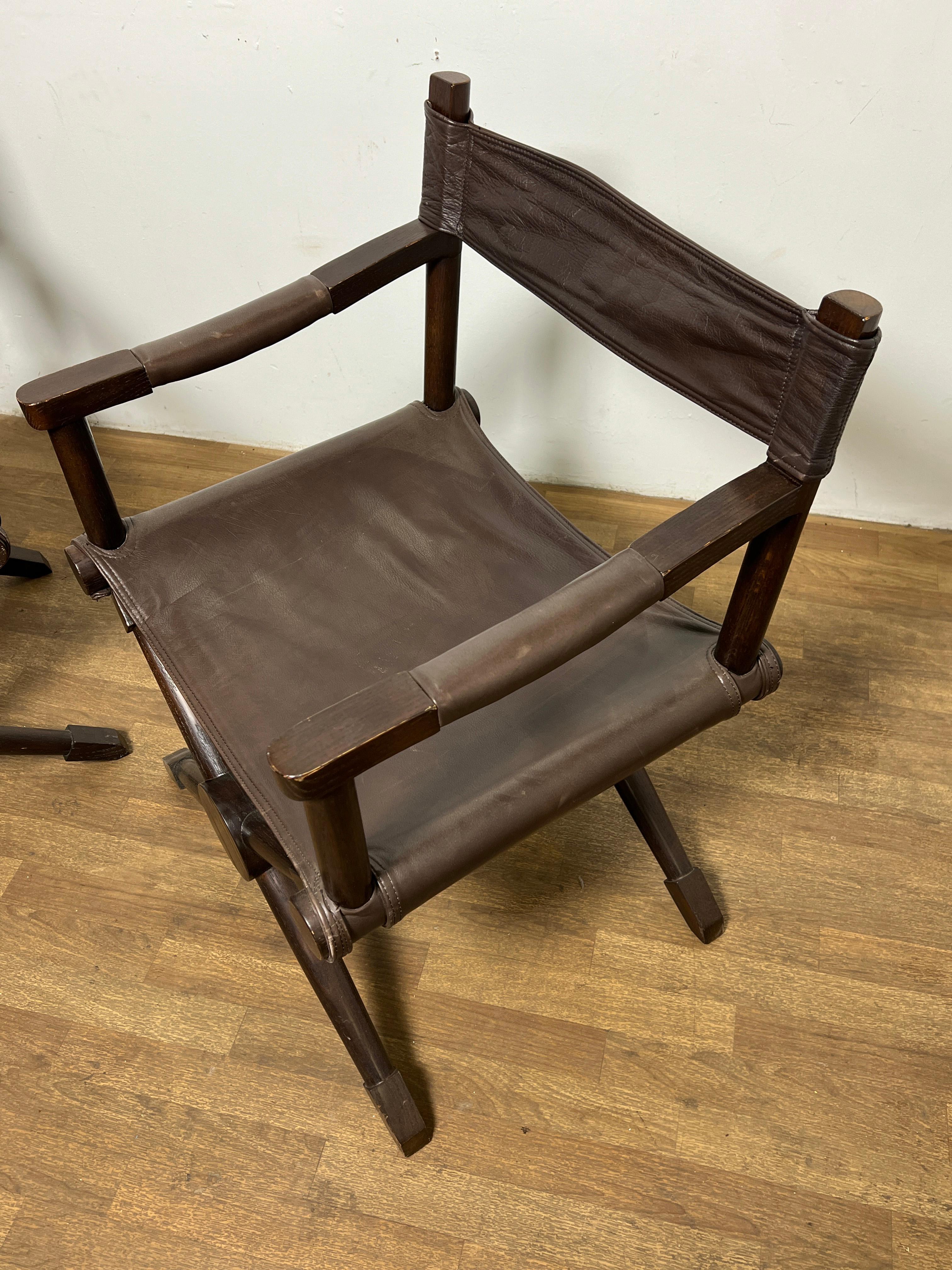 Inconnu Paire de chaises longues d'après les chaises Rodo de Paul Rodocanachi pour Jean-Michel Frank en vente