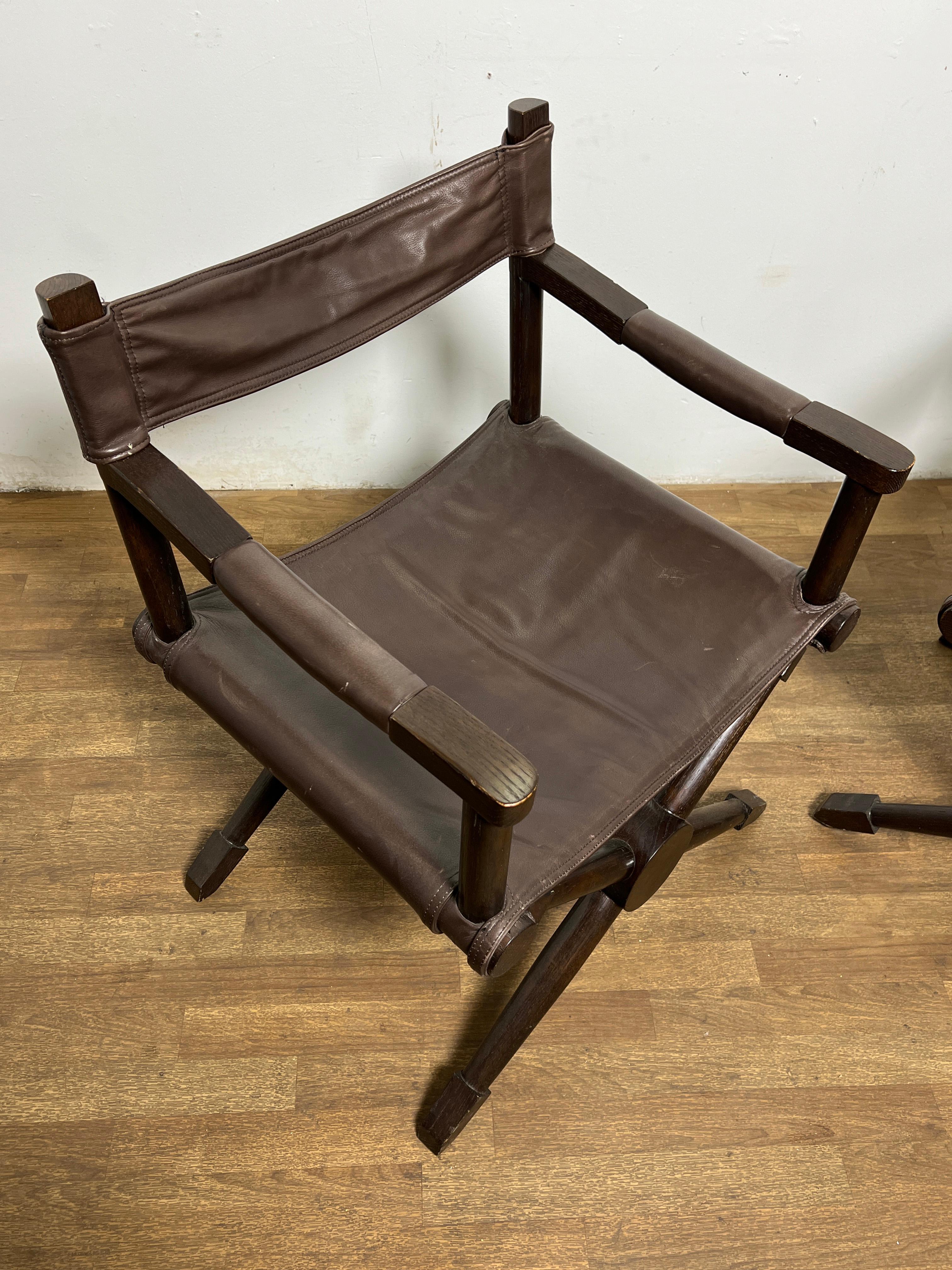 Paire de chaises longues d'après les chaises Rodo de Paul Rodocanachi pour Jean-Michel Frank Bon état - En vente à Peabody, MA