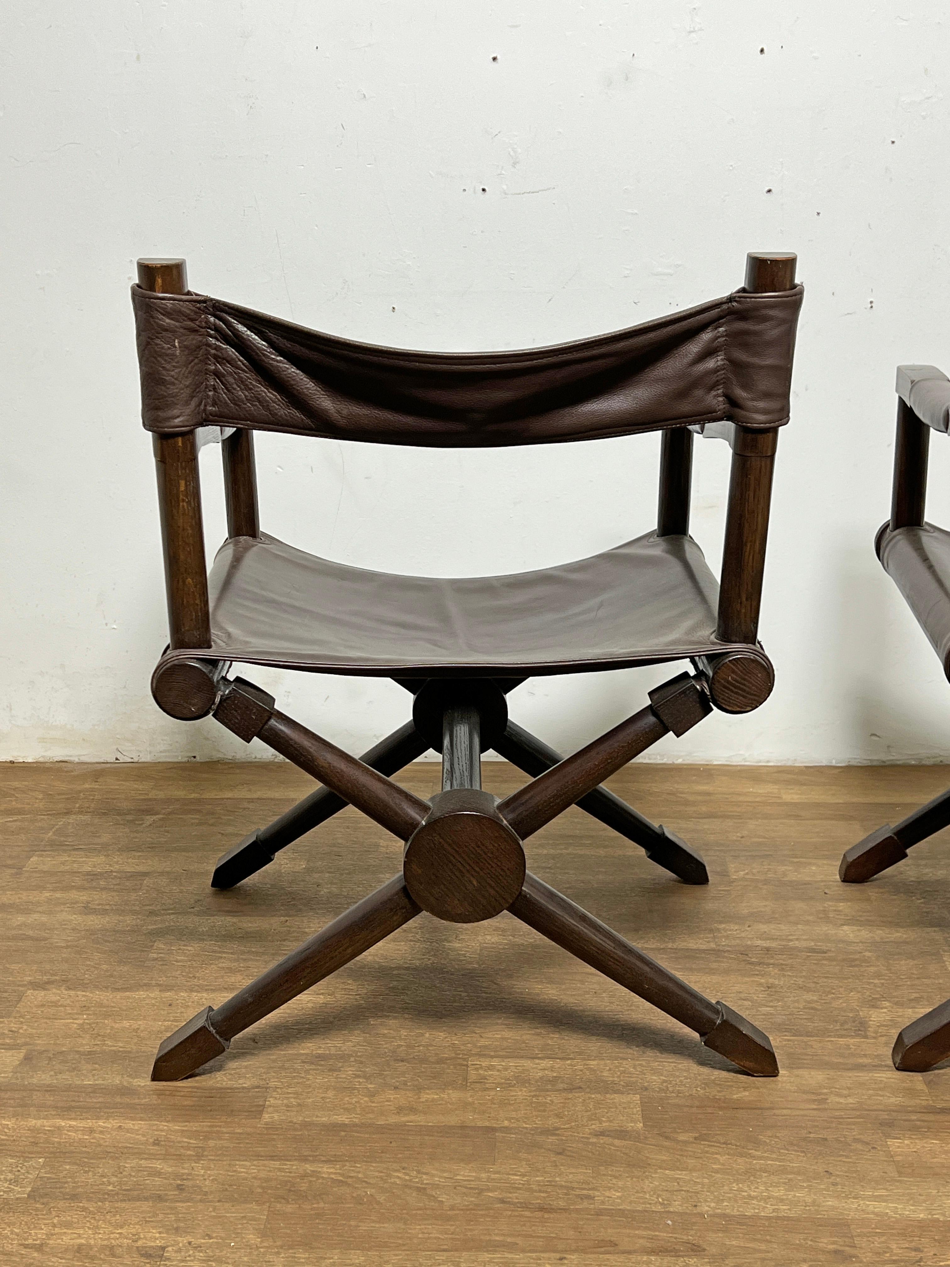 Paire de chaises longues d'après les chaises Rodo de Paul Rodocanachi pour Jean-Michel Frank en vente 1