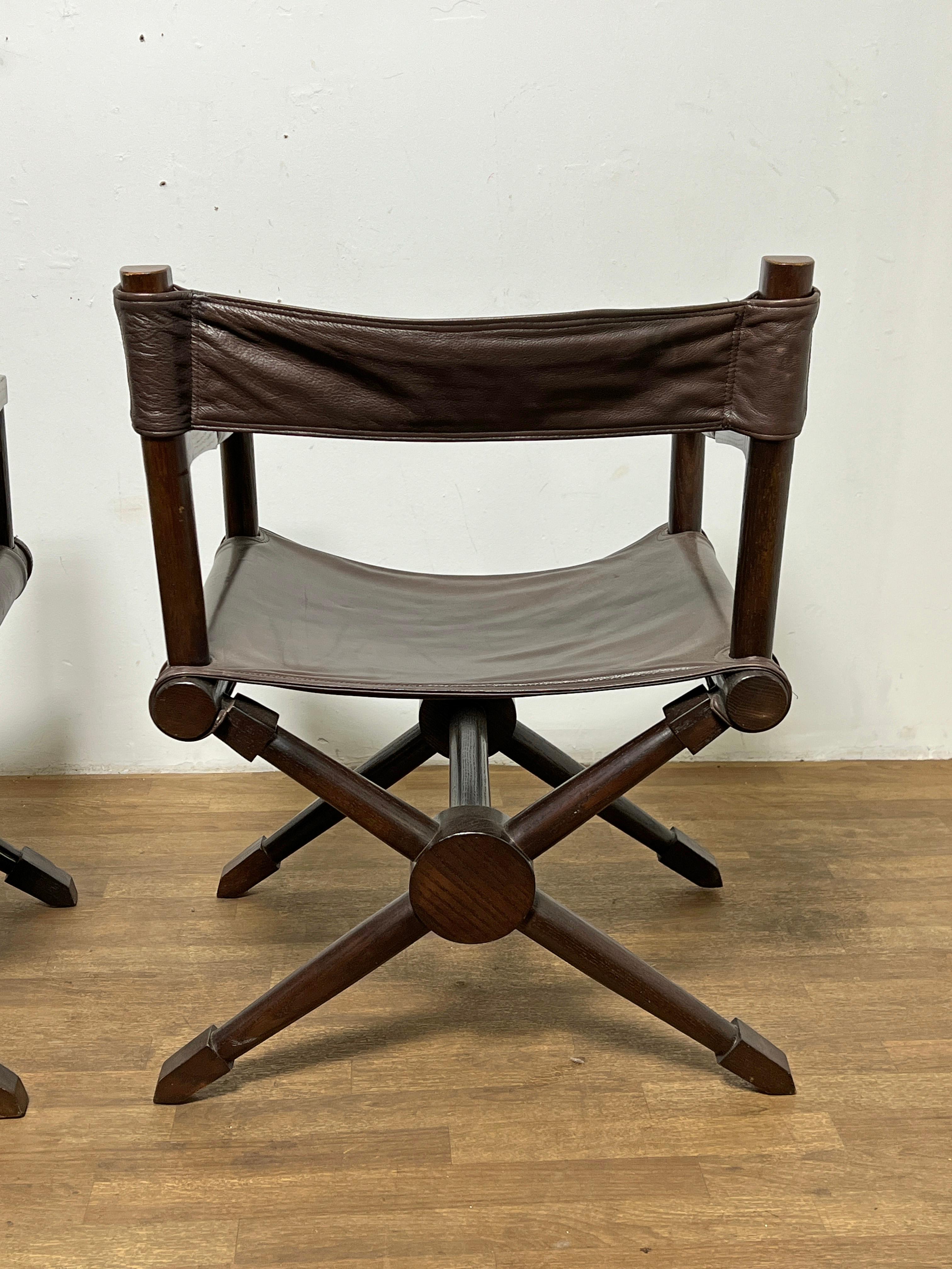Paire de chaises longues d'après les chaises Rodo de Paul Rodocanachi pour Jean-Michel Frank en vente 2