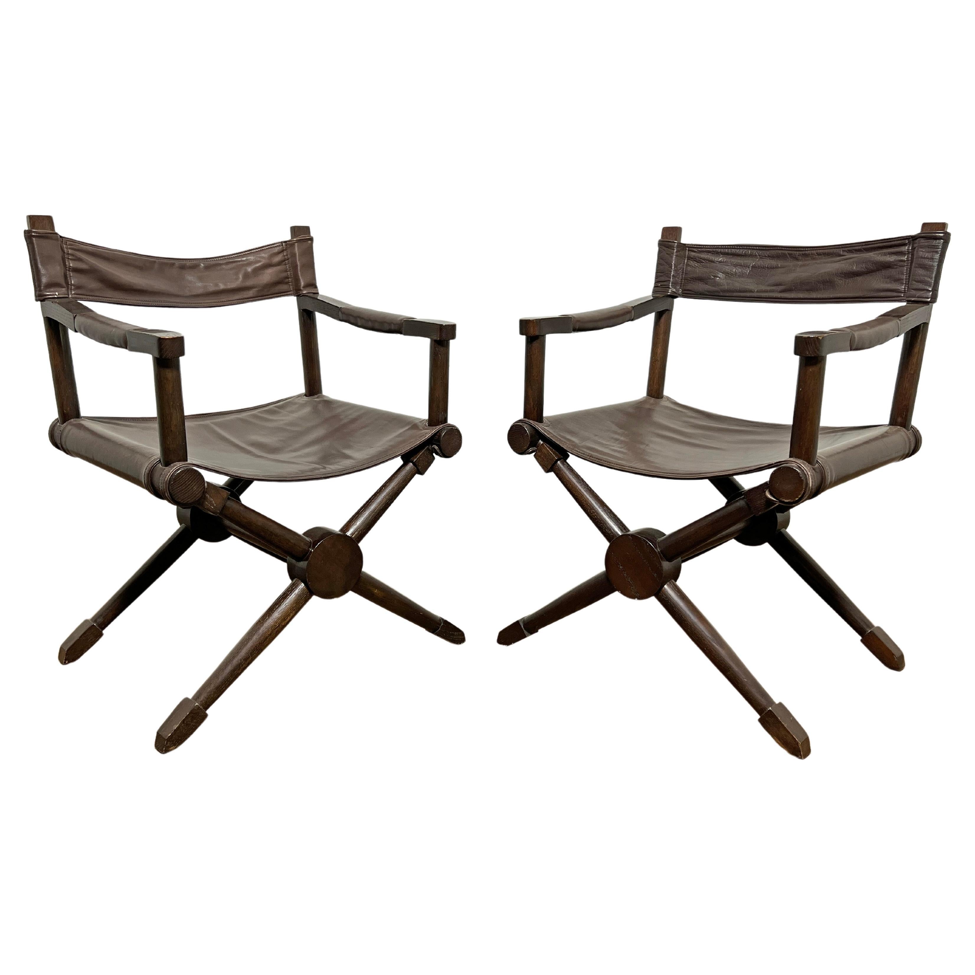 Pair of Lounge Chairs After Paul Rodocanachi’s Rodo Chairs for Jean-Michel Frank