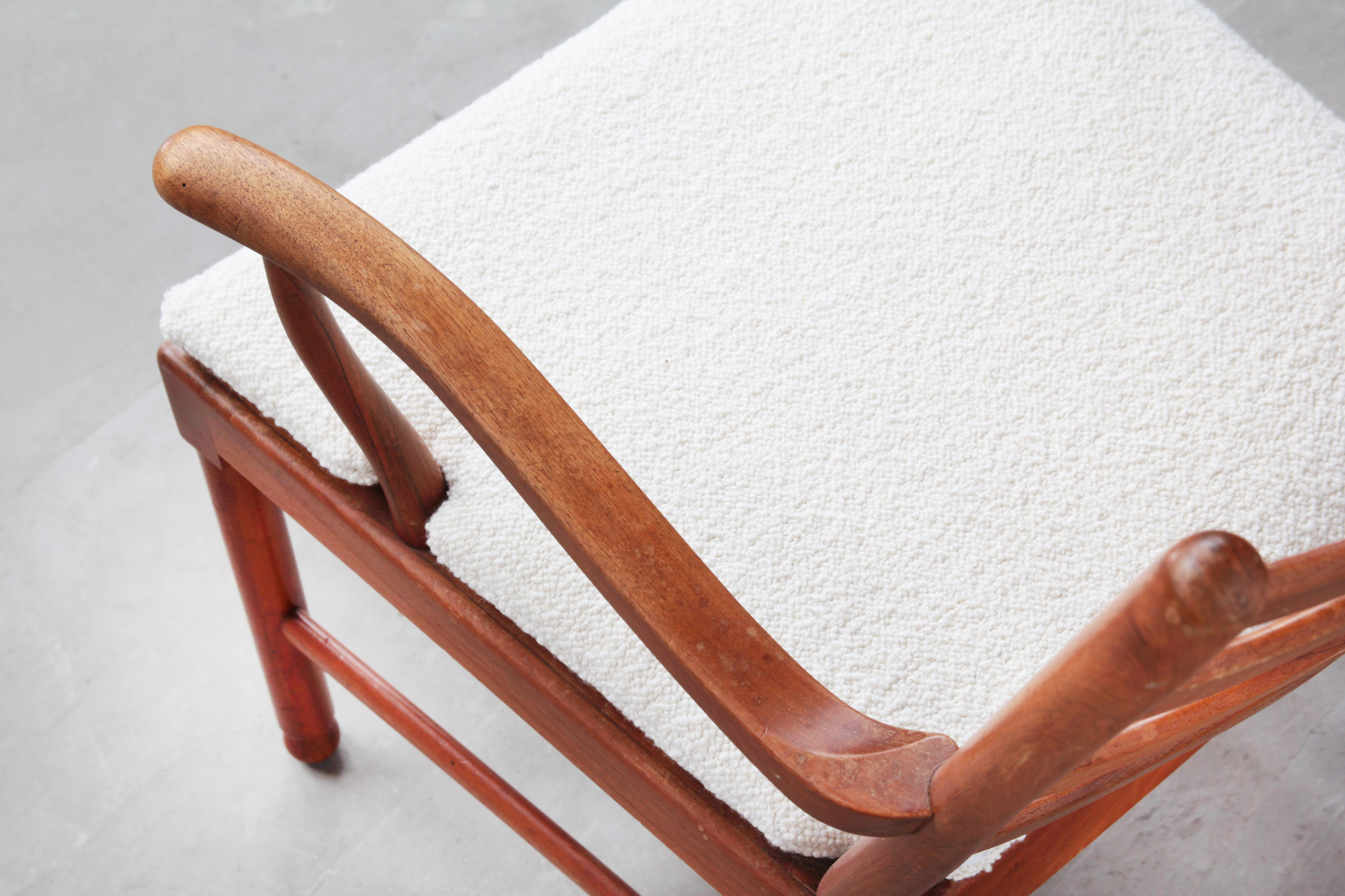 Pair of Lounge Chairs Armchair by Ole Wanscher for Fritz Hansen, Denmark, 1940s 1