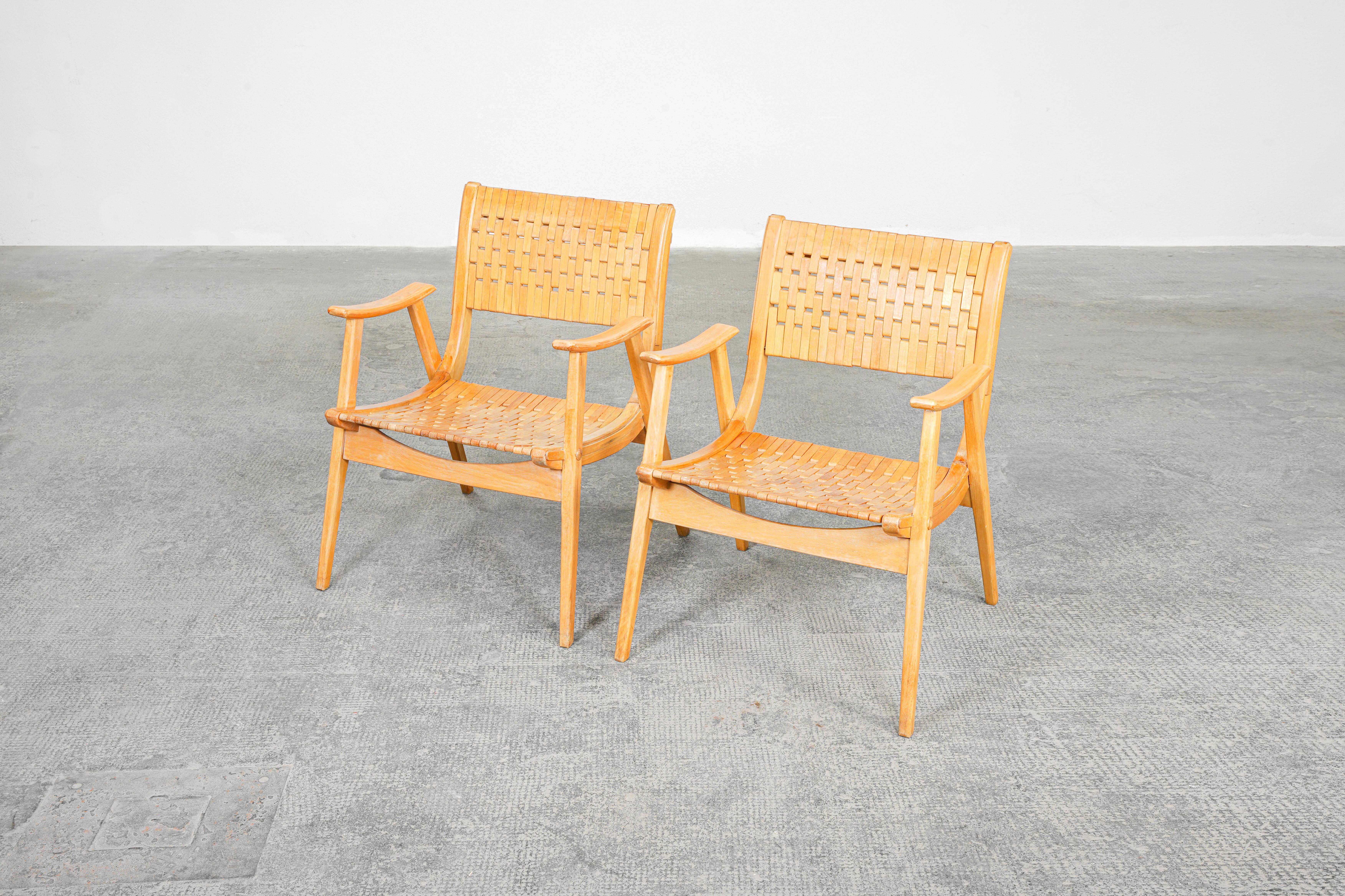 Pair of Lounge Chairs Armchairs by Erich Dieckmann for Gelenka, Germany 1930ies For Sale 3