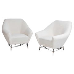 Pair of Lounge Chairs, attr. to Andrea Bozzi, Italy 1940s 