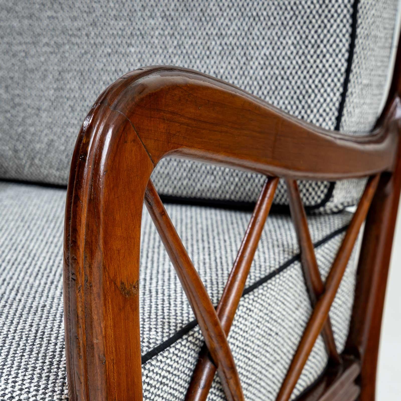 Pair of Lounge Chairs attr. to Paolo Buffa, Italy 1950s For Sale 5