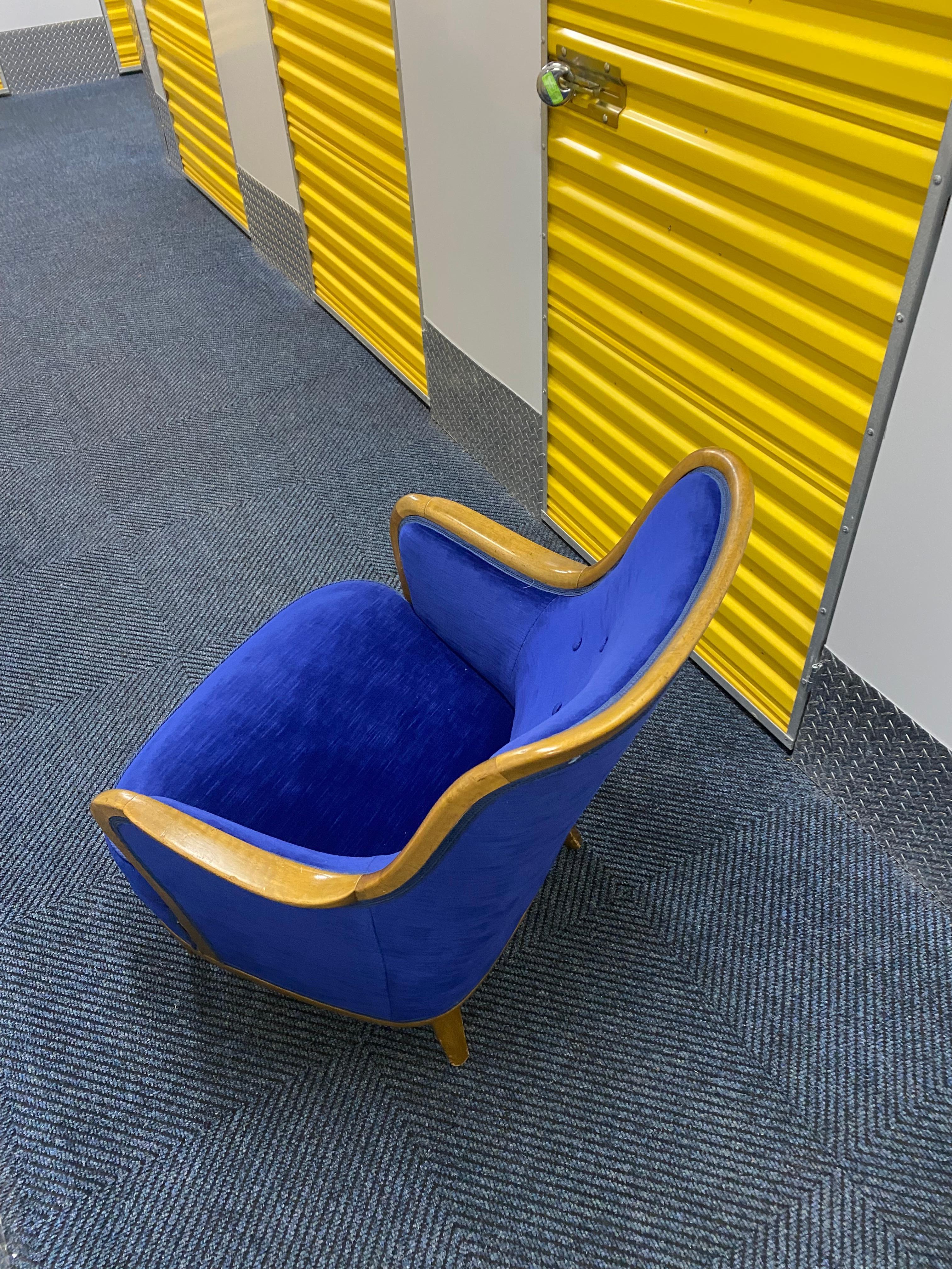 Pair of Lounge chairs attributed to Axel Larsson For Sale 3