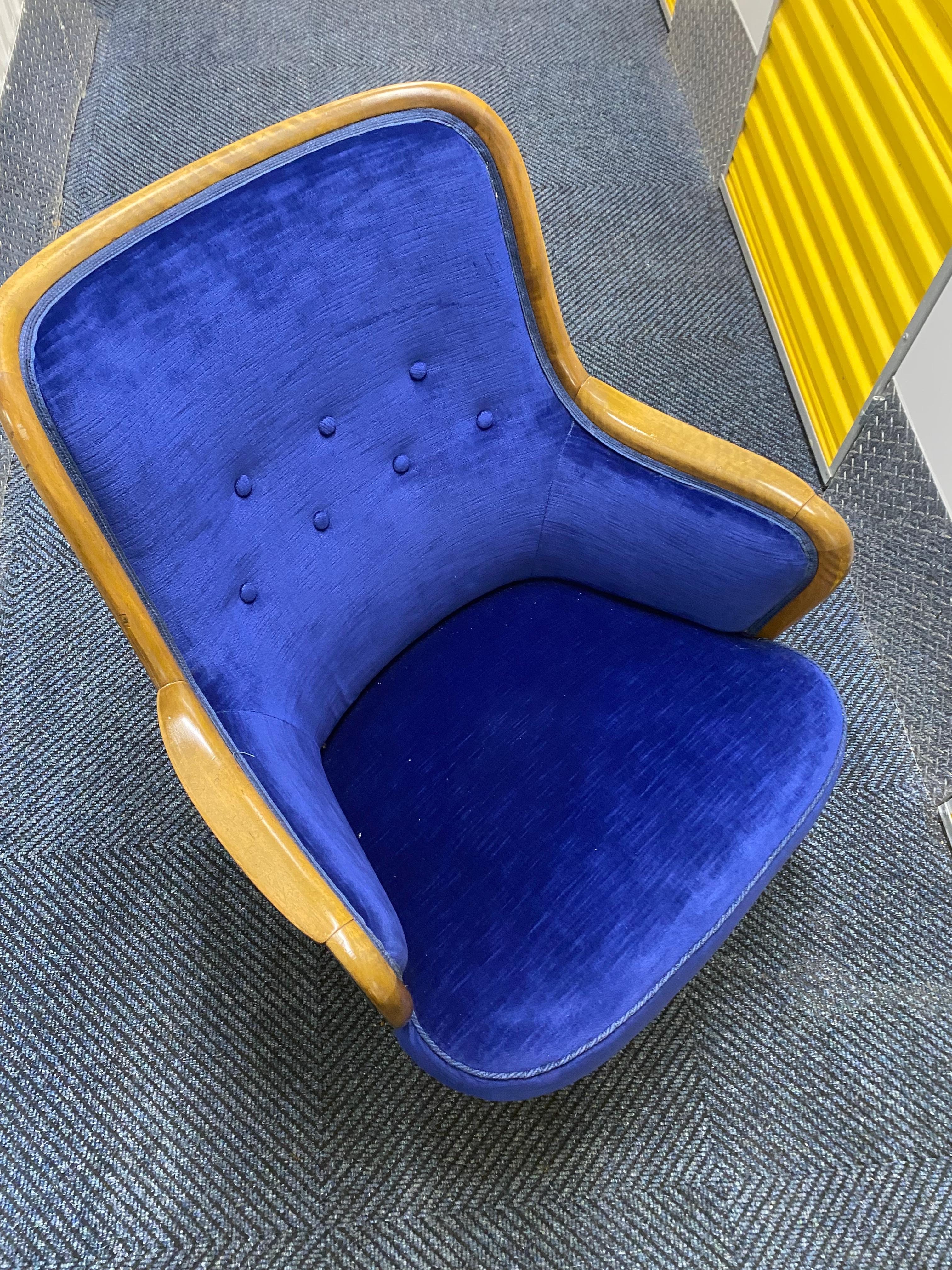 Pair of Lounge chairs attributed to Axel Larsson For Sale 2