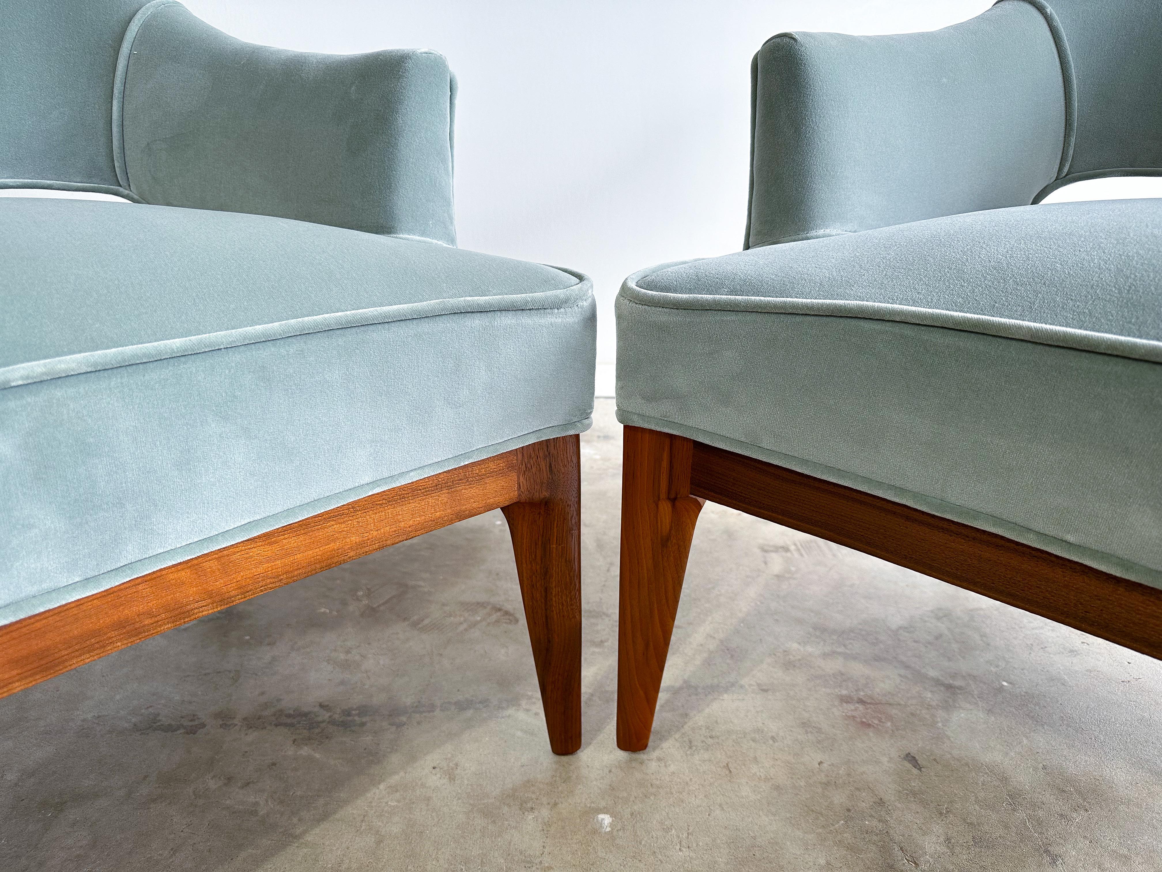 Pair of Lounge Chairs Attributed to Harvey Probber, Erwin Lambeth, 1960s For Sale 2