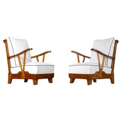 Pair of Lounge Chairs, attributed to Maurizio Tempestini, Italy 1940s