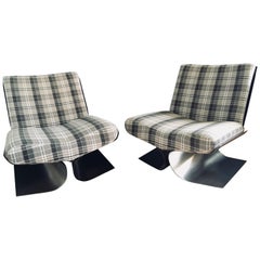 Pair of Lounge Chairs Attributed to Michel Boyer, 1970s