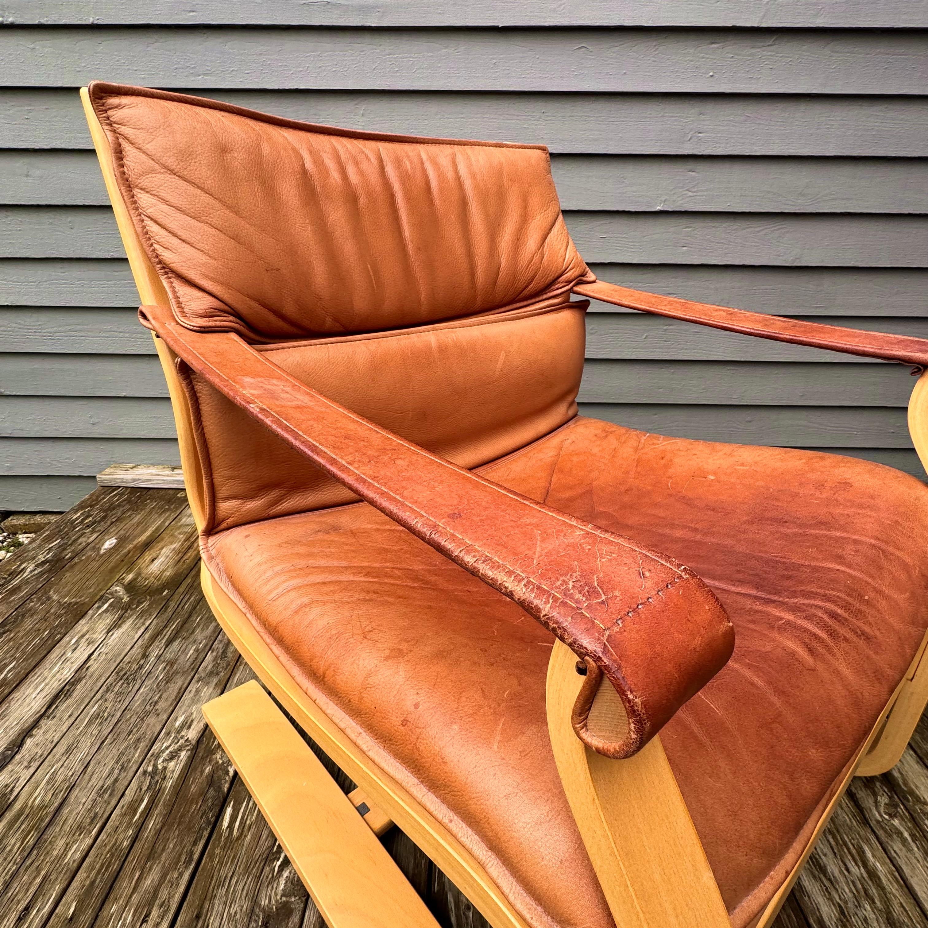Pair of lounge chairs by Åke Fribytter for Nelo Kroken For Sale 3