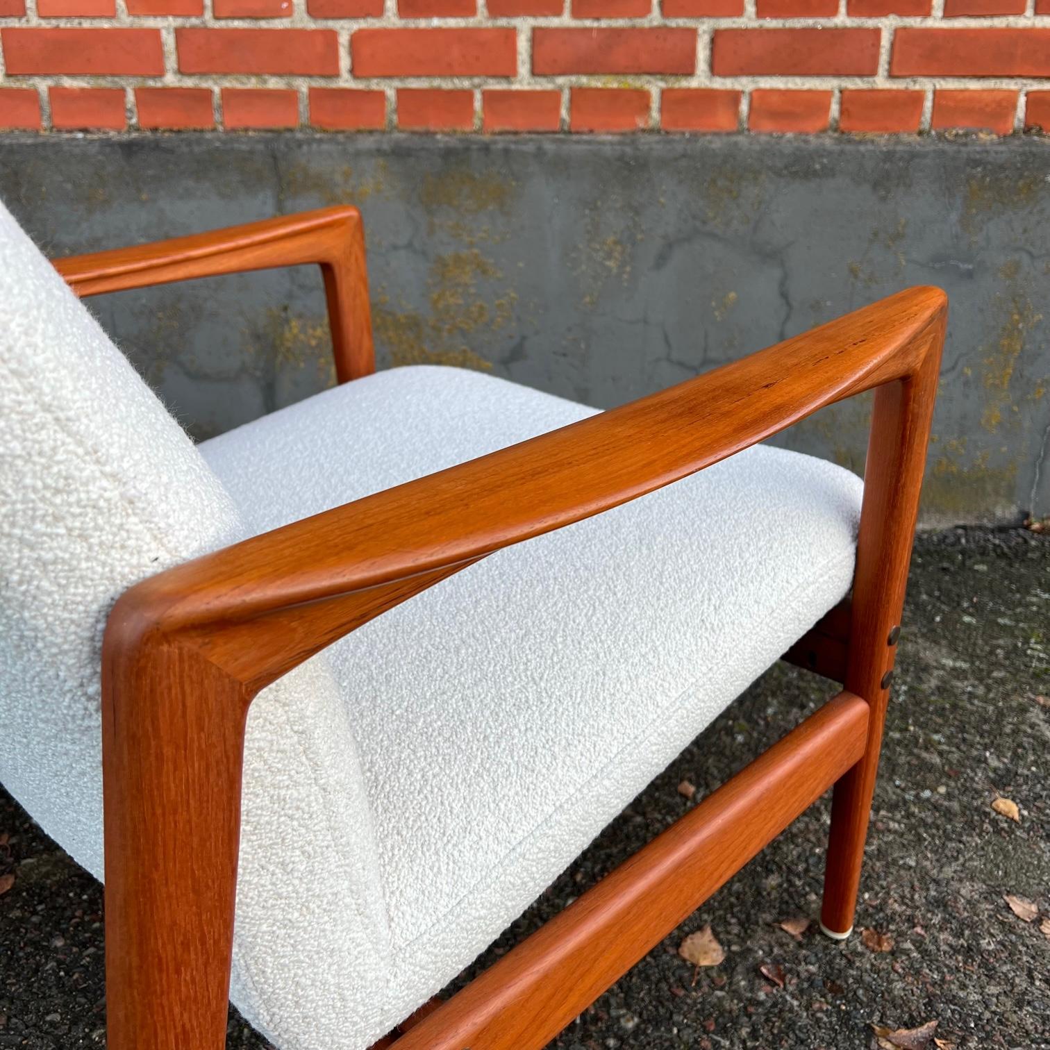 Pair of lounge chairs by Alf Svensson for Dux, Sweden In Good Condition For Sale In Genarp, SE