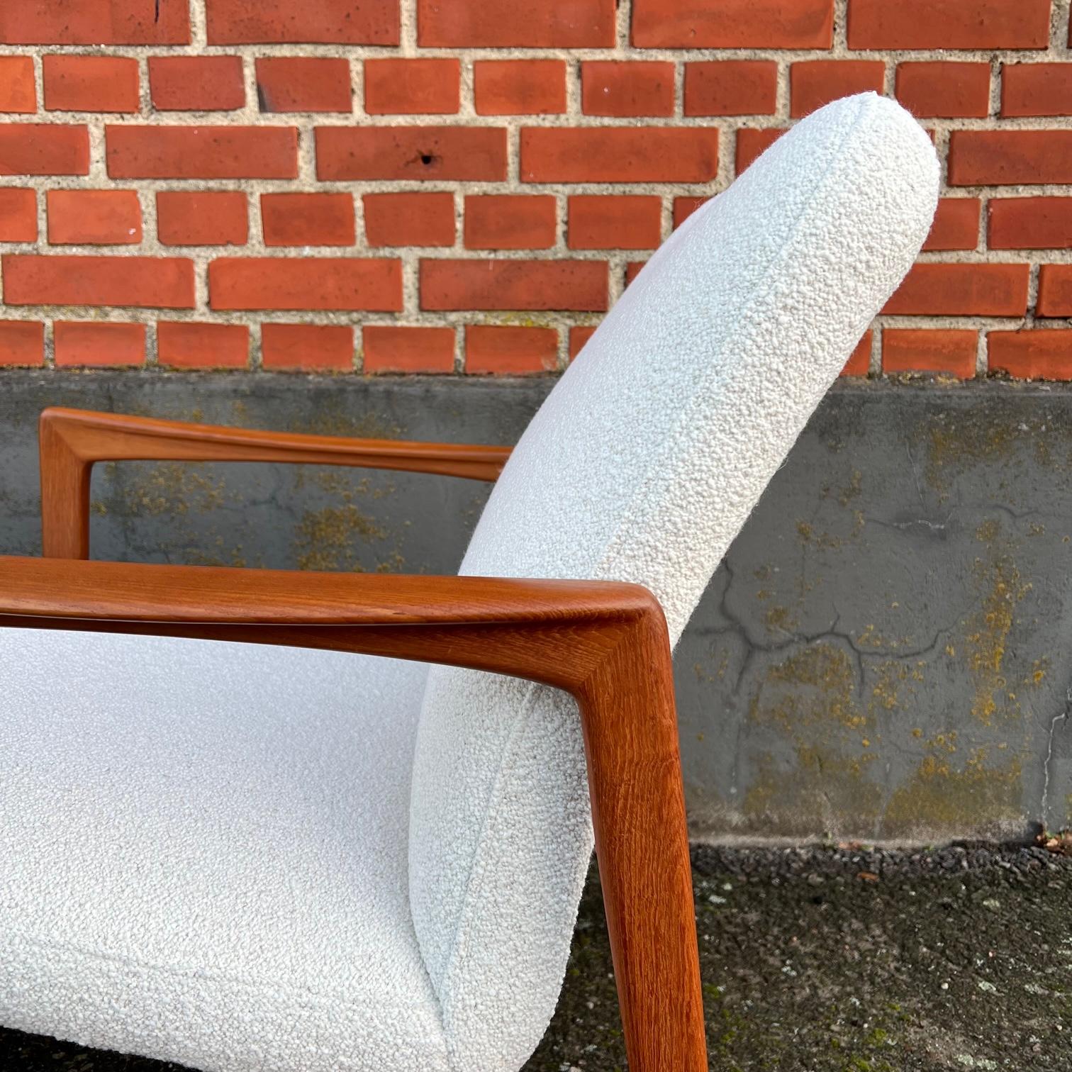 Mid-20th Century Pair of lounge chairs by Alf Svensson for Dux, Sweden For Sale