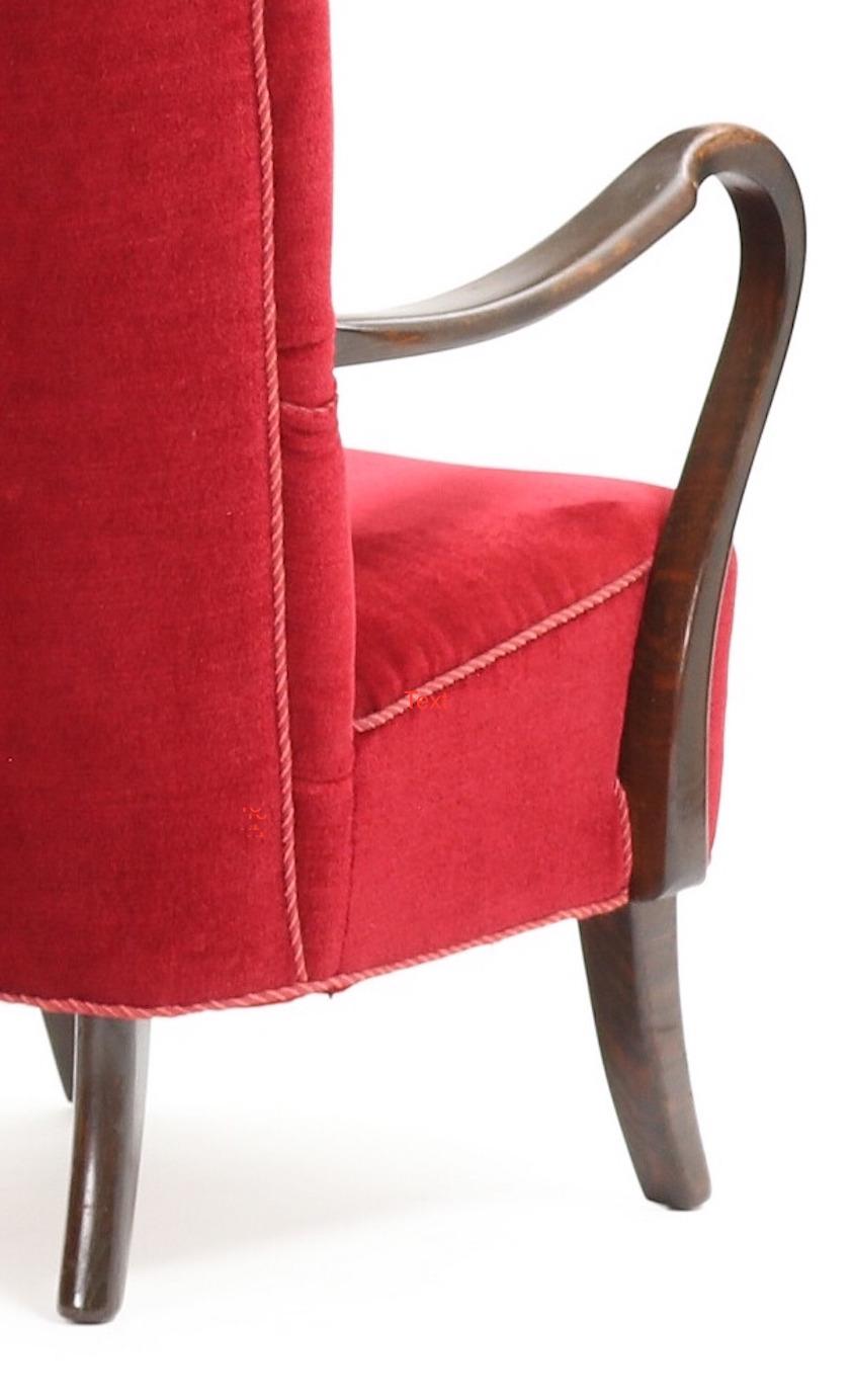 Scandinavian Modern Pair of Lounge Chairs by Alfred Christensen