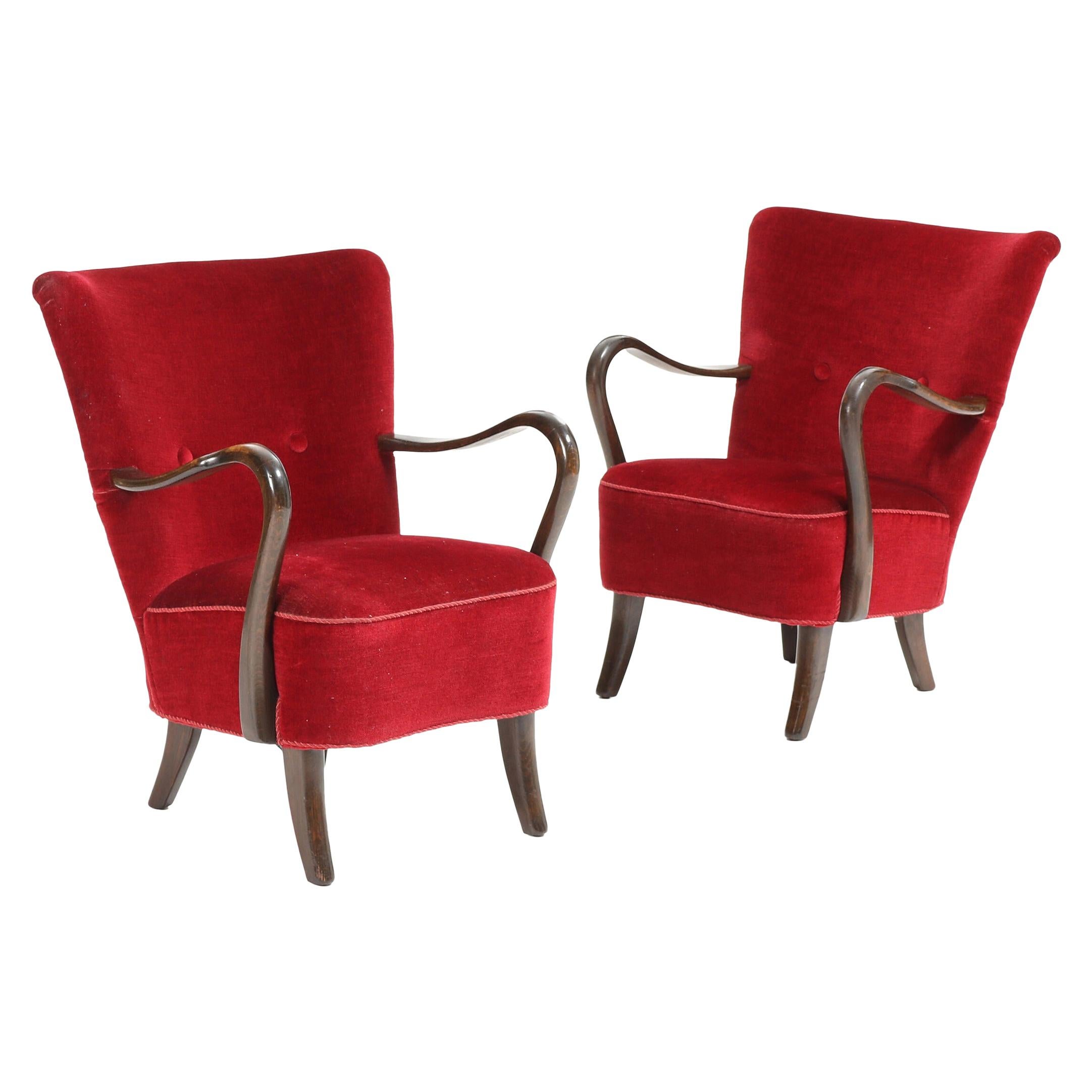 Pair of Lounge Chairs by Alfred Christensen