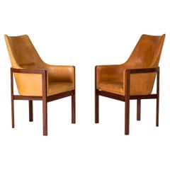 Used Pair of Lounge Chairs by Bernt Petersen, Denmark, 1960s