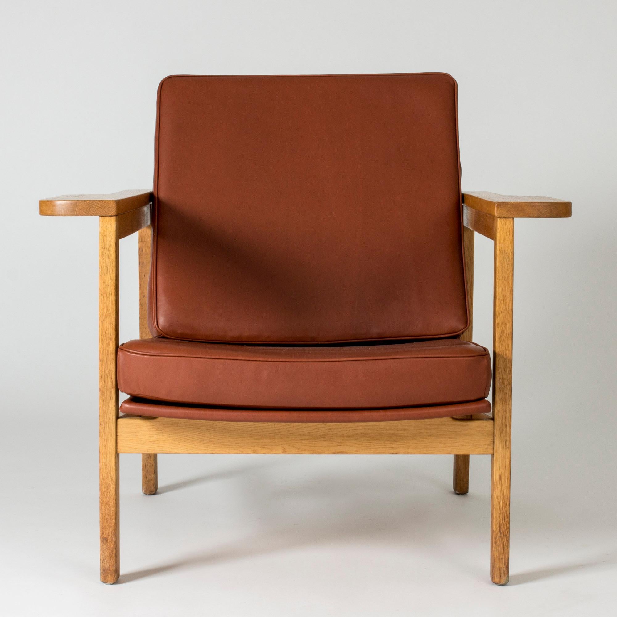 Swedish Pair of Lounge Chairs by Carl-Axel Acking for Nordiska Kompaniet, Sweden, 1950s For Sale