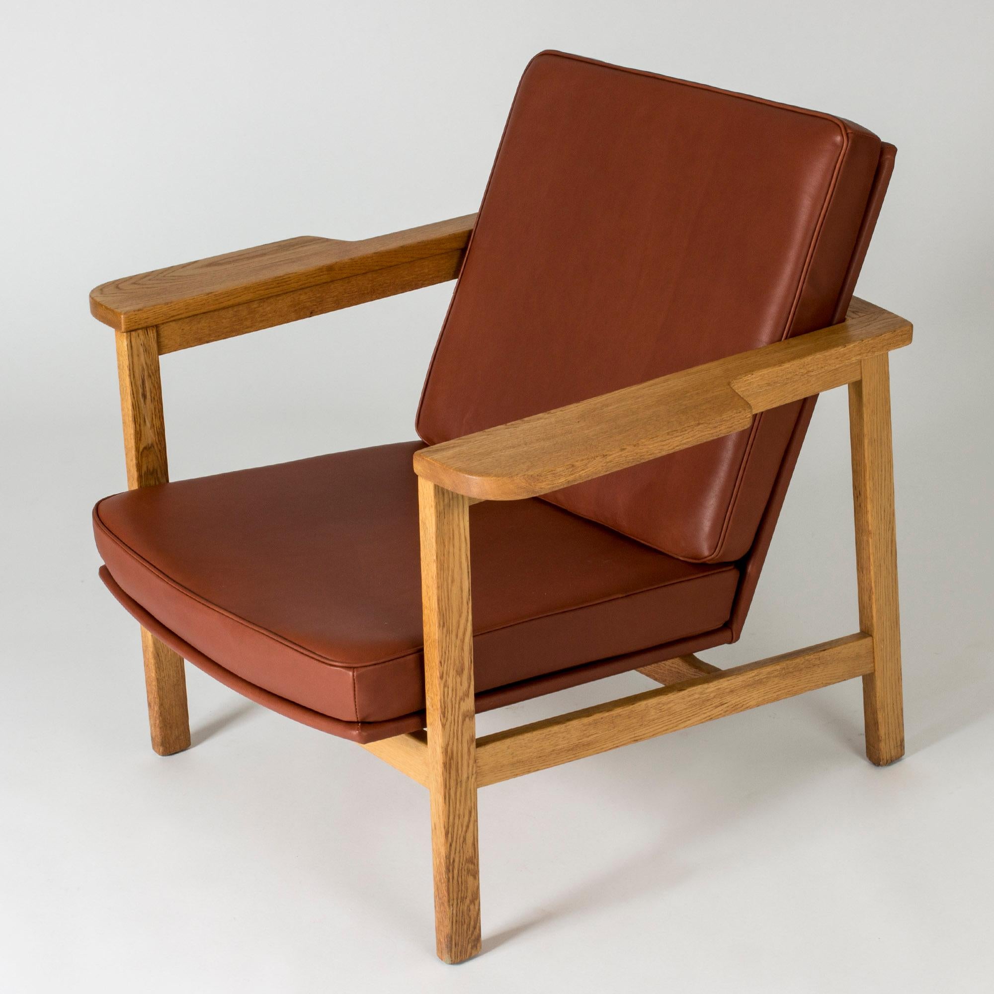 Pair of Lounge Chairs by Carl-Axel Acking for Nordiska Kompaniet, Sweden, 1950s In Good Condition For Sale In Stockholm, SE
