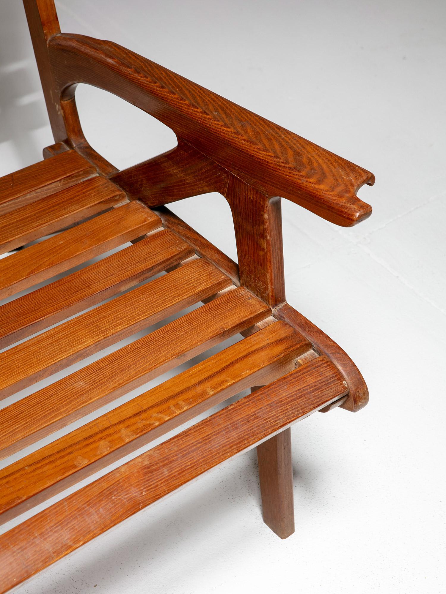 Mid-20th Century Pair of Lounge Chairs by Carlo Pagani, Italy, 1950s For Sale