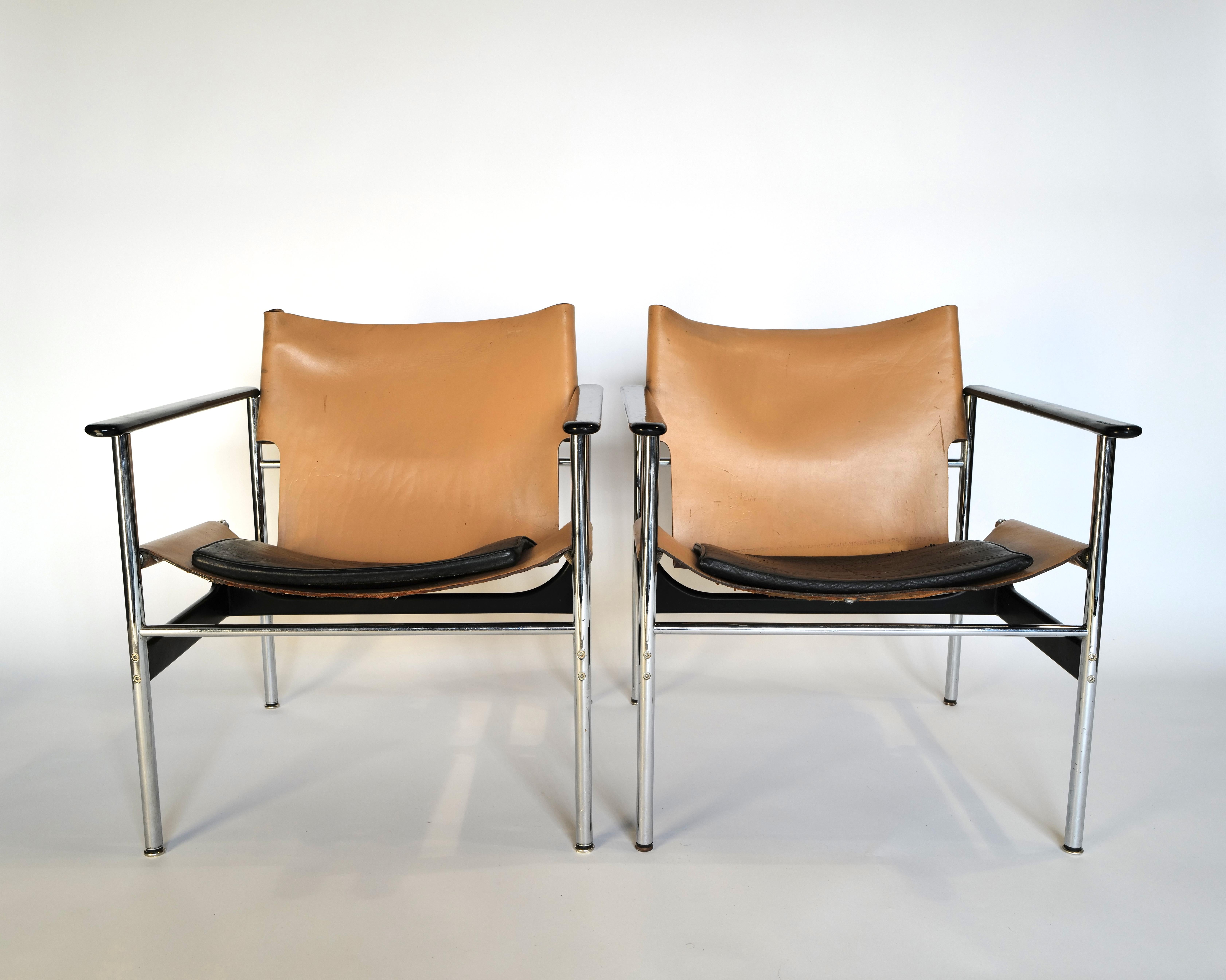 Les chaises longues Charles Pollock sont des pièces emblématiques du mobilier moderne du milieu du siècle. Conçues par le designer industriel américain Charles Pollock, ces chaises longues présentent une combinaison de confort, d'artisanat et