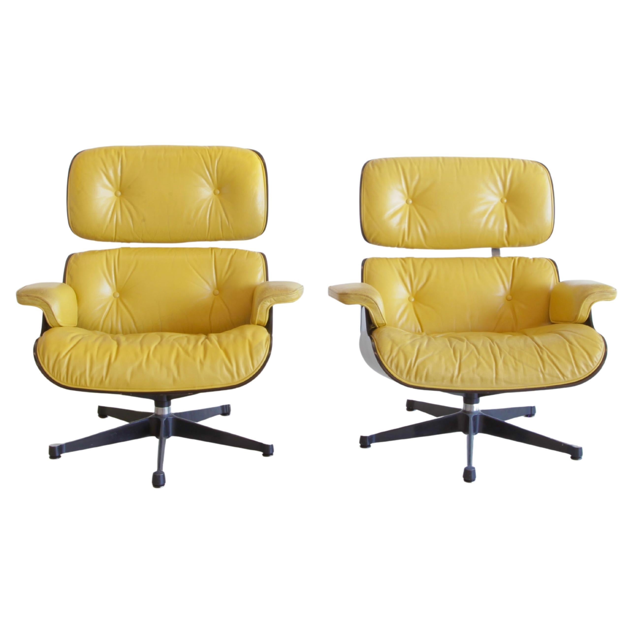 Pair of Lounge Chairs by Charles & Ray Eames, Vitra, 1980s