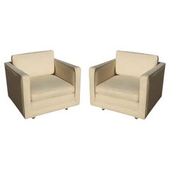 Pair of Lounge Chairs by Dunbar