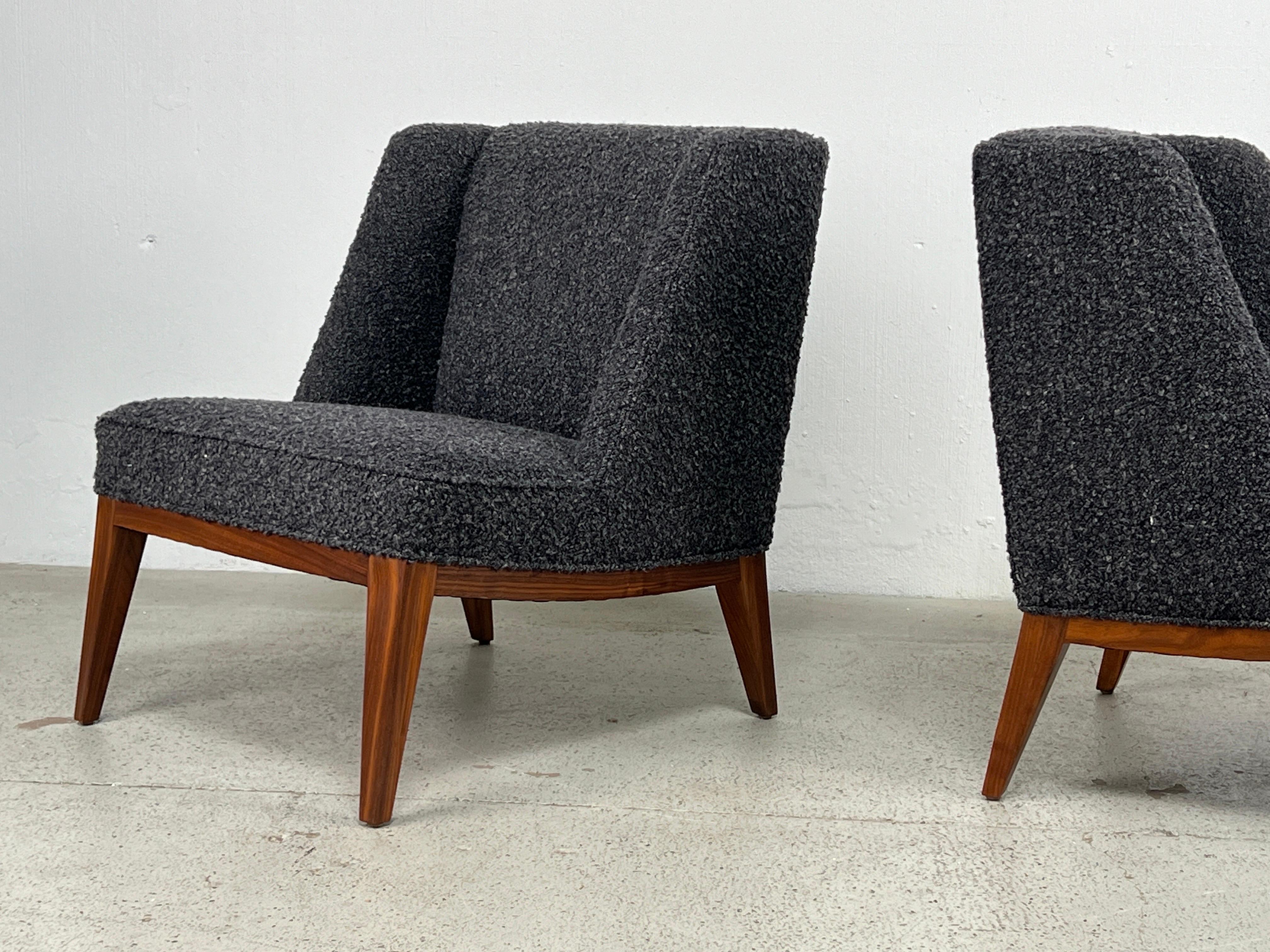 Pareja de tumbonas de Edward Wormley para Dunbar en Bueno estado para la venta en Dallas, TX