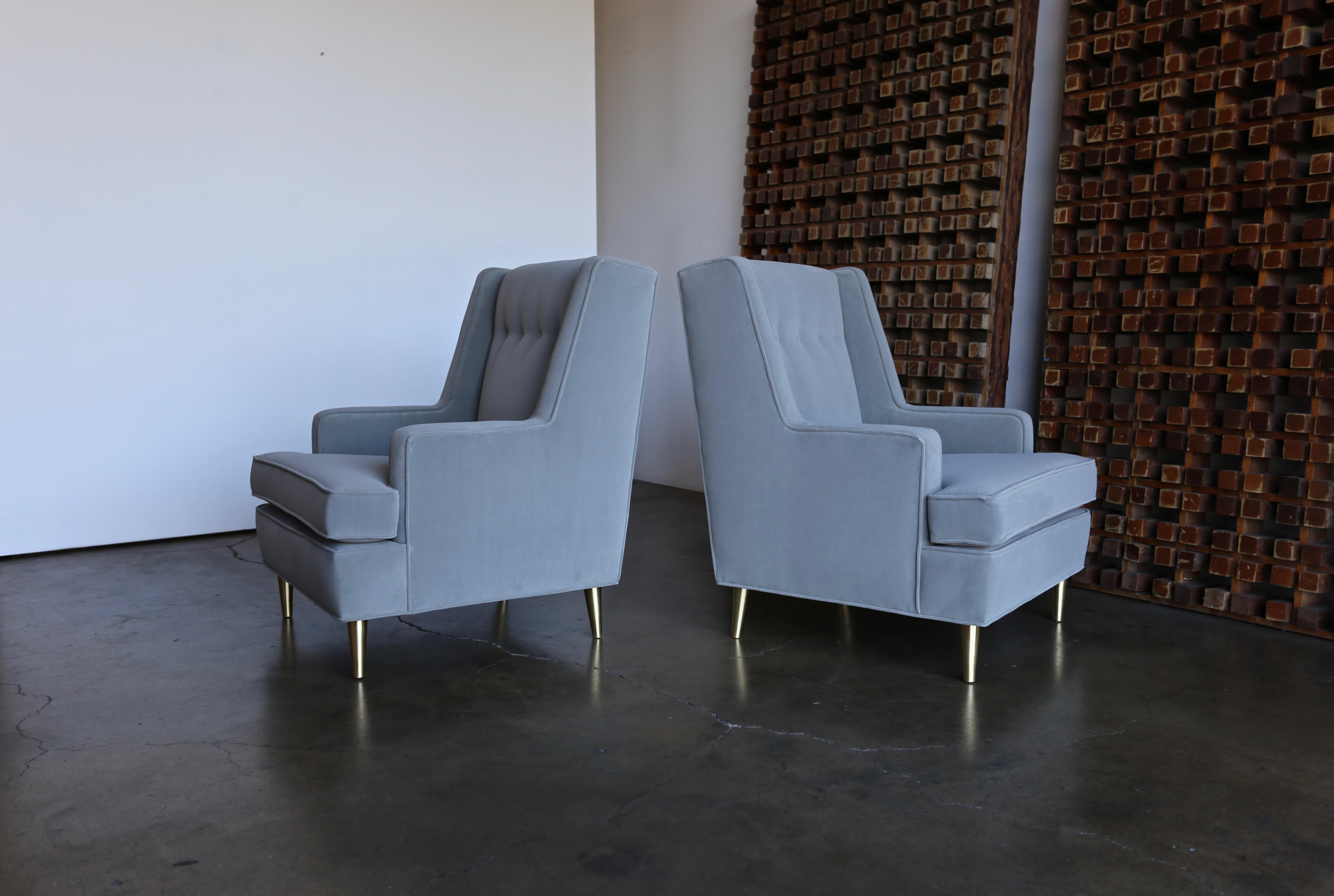 Pair of Lounge Chairs by Edward Wormley for Dunbar 2