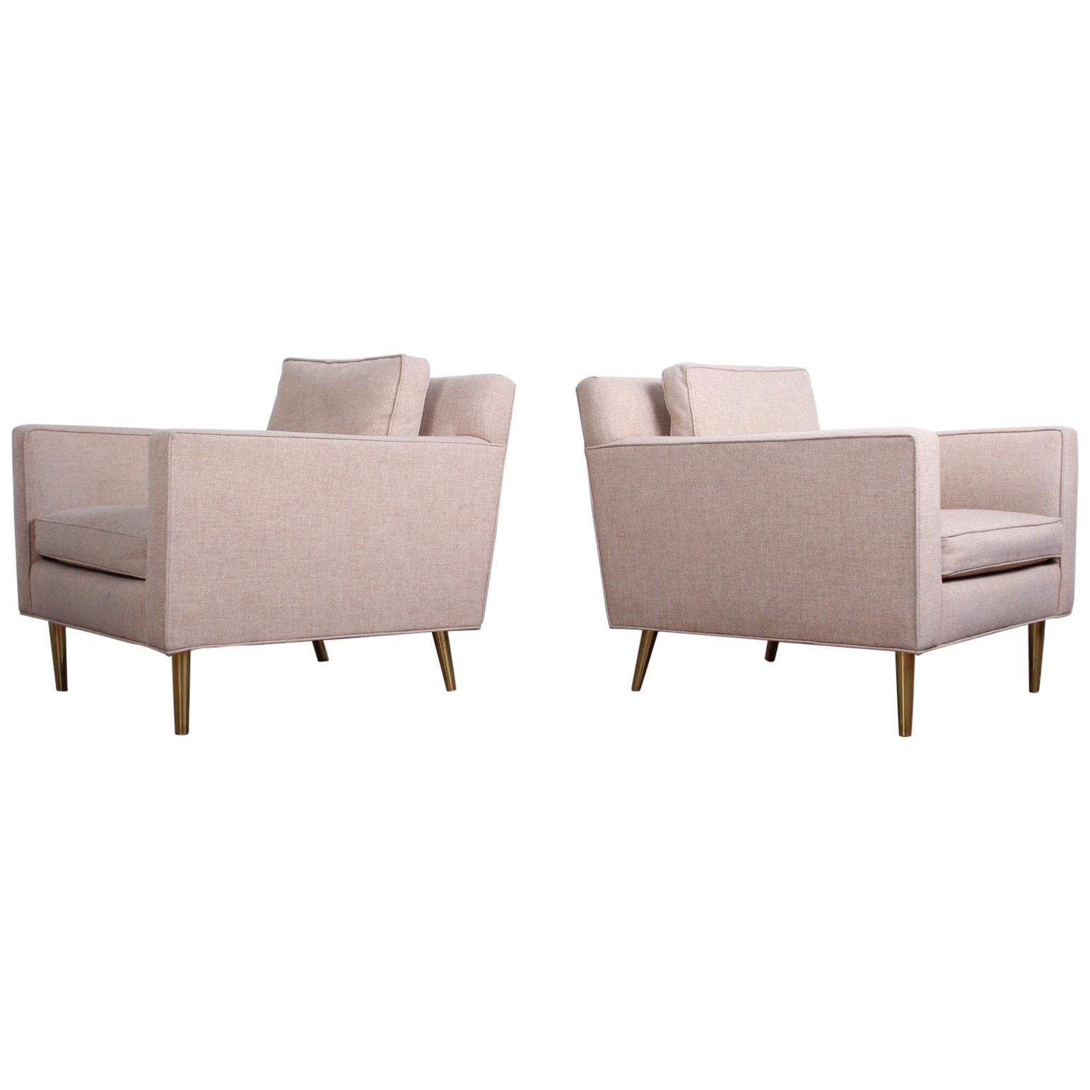 Pair of Lounge Chairs by Edward Wormley for Dunbar