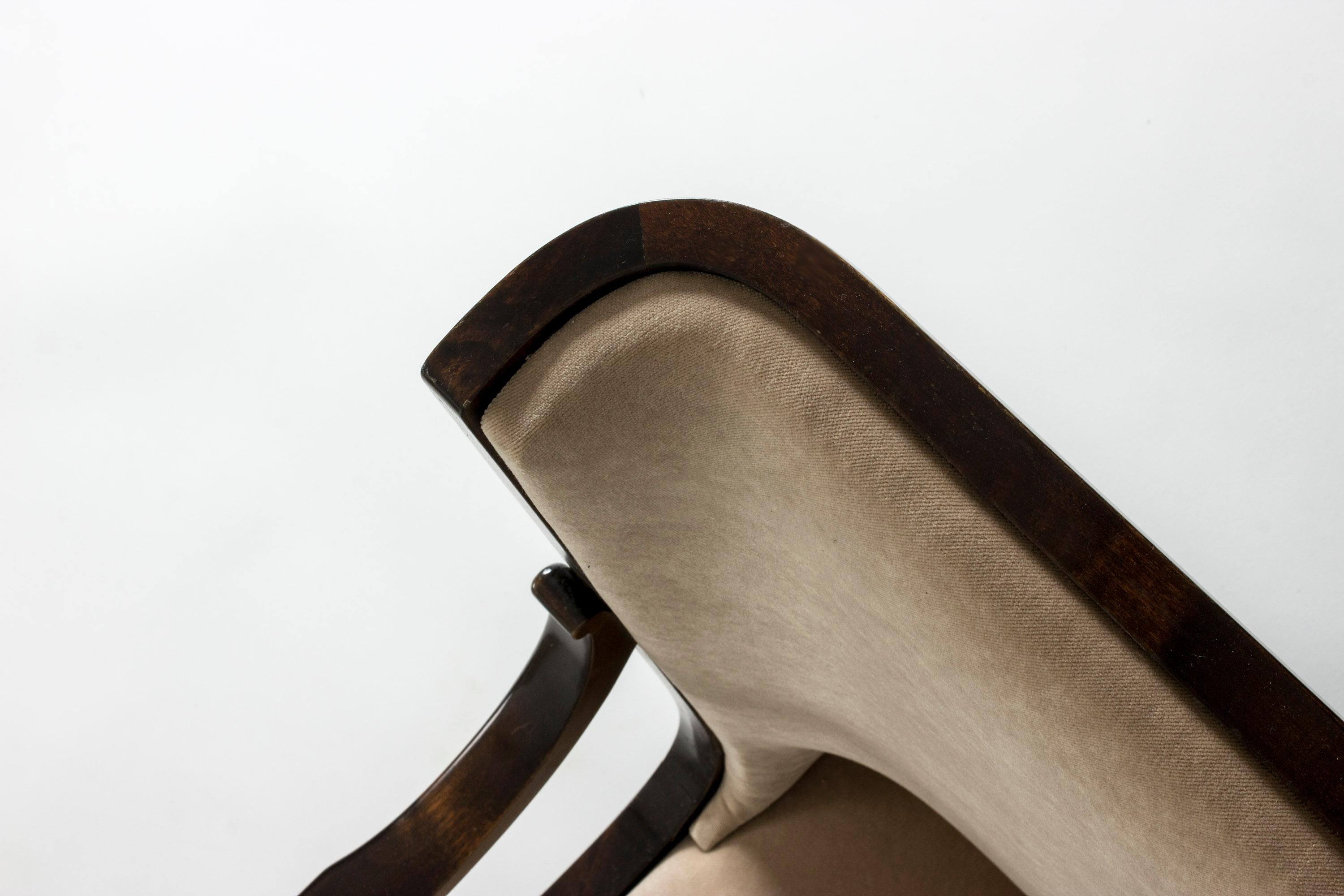 Pair of Lounge Chairs by Erik Chambert, Sweden, 1930s 1