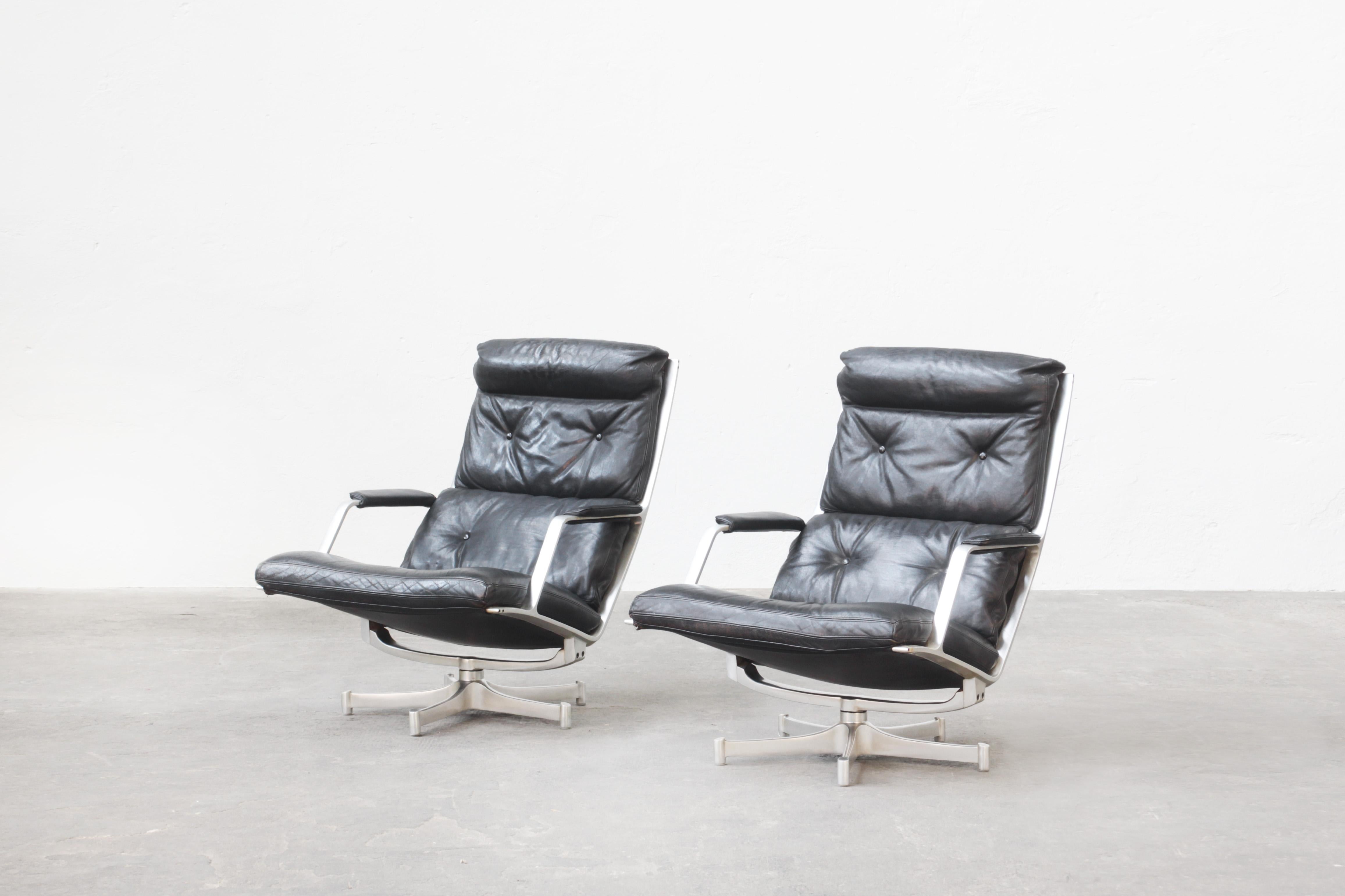 Pair of Lounge Chairs by Fabricius & Kastholm Kill International, Germany, 1968 In Good Condition In Berlin, DE