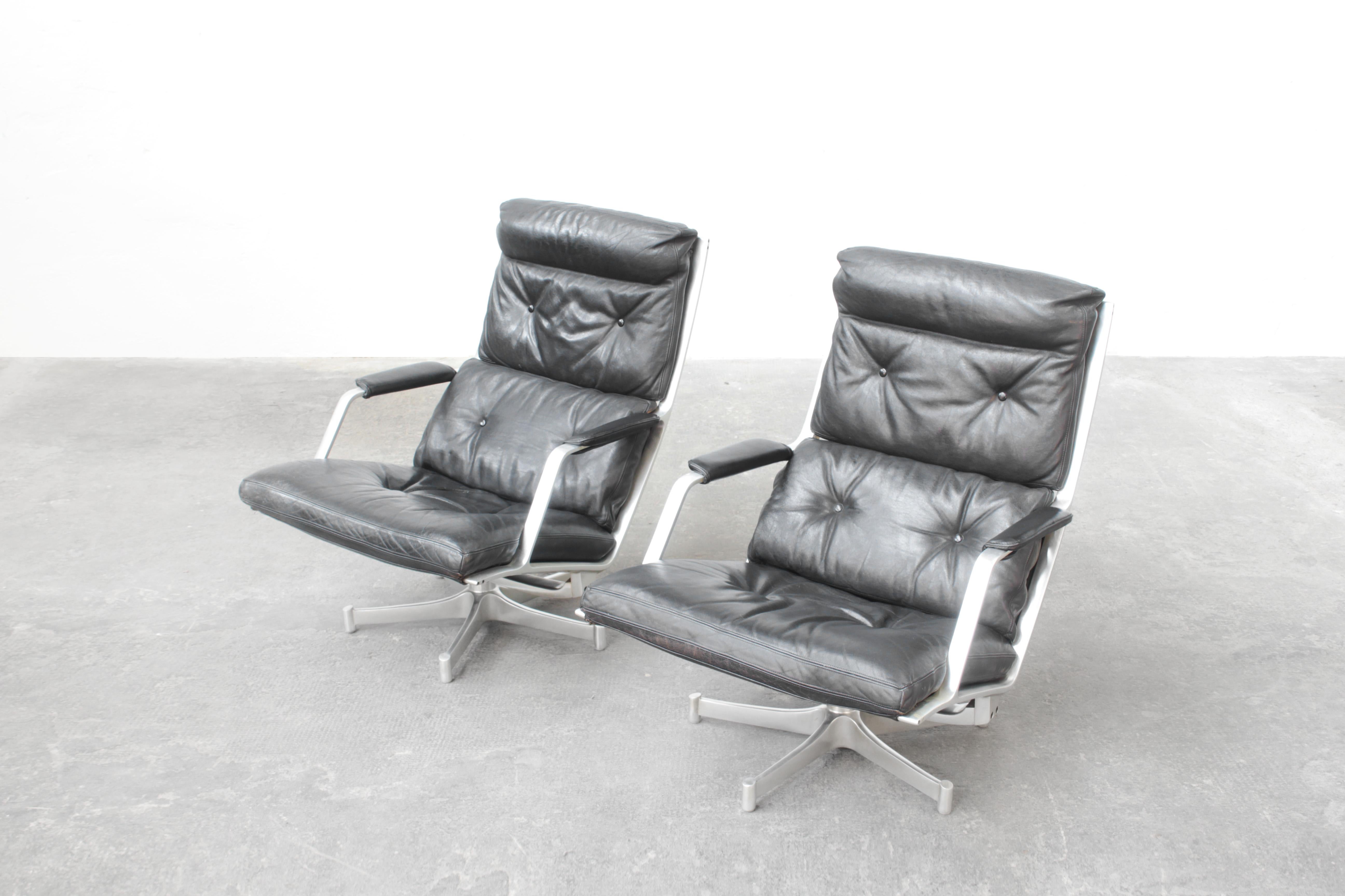 Pair of Lounge Chairs by Fabricius & Kastholm Kill International, Germany, 1968 4