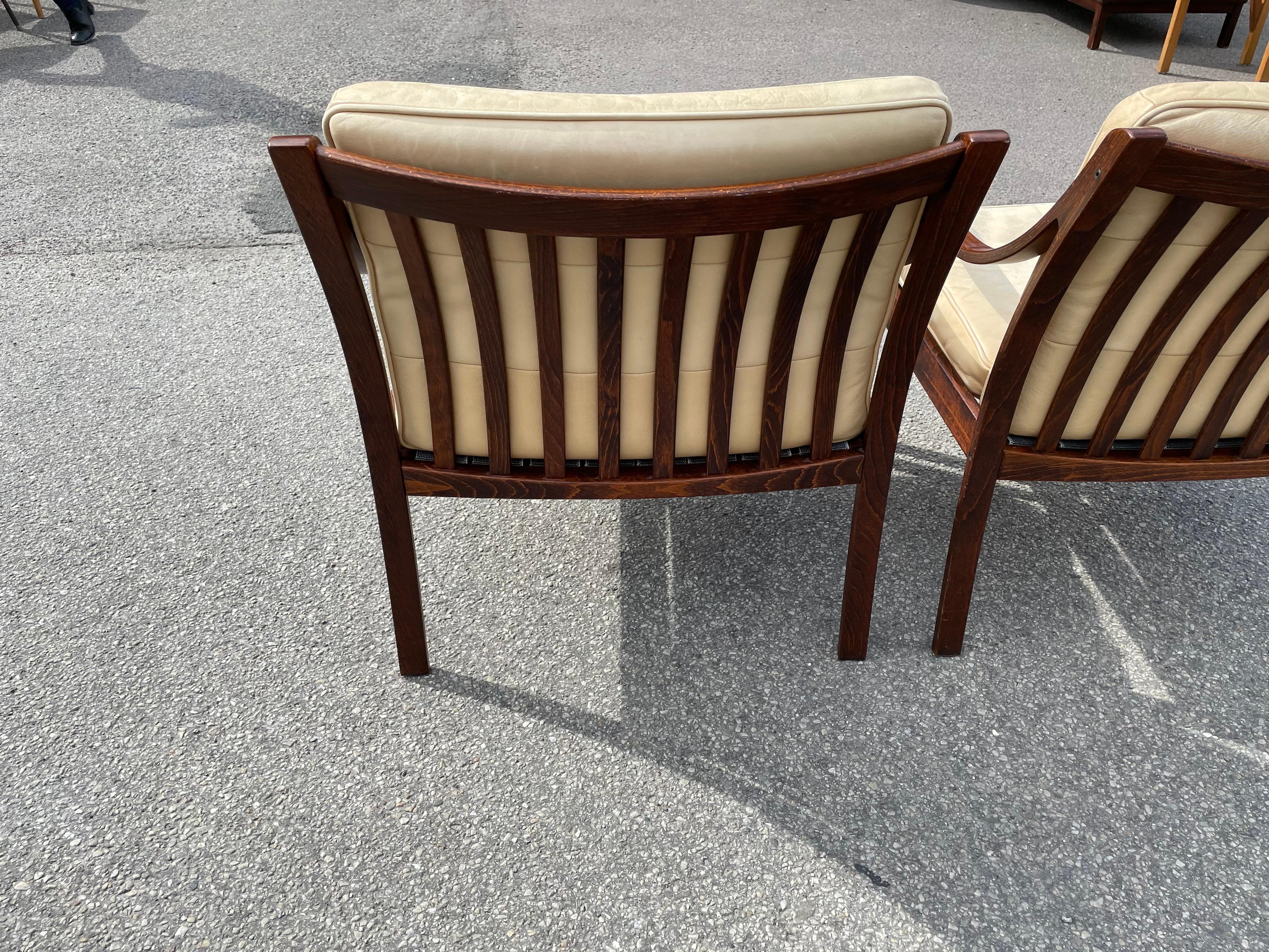 Paar Lounge-Sessel von Fredrik A. Kayser für Vatne Møbler, 1960er Jahre (Moderne der Mitte des Jahrhunderts) im Angebot