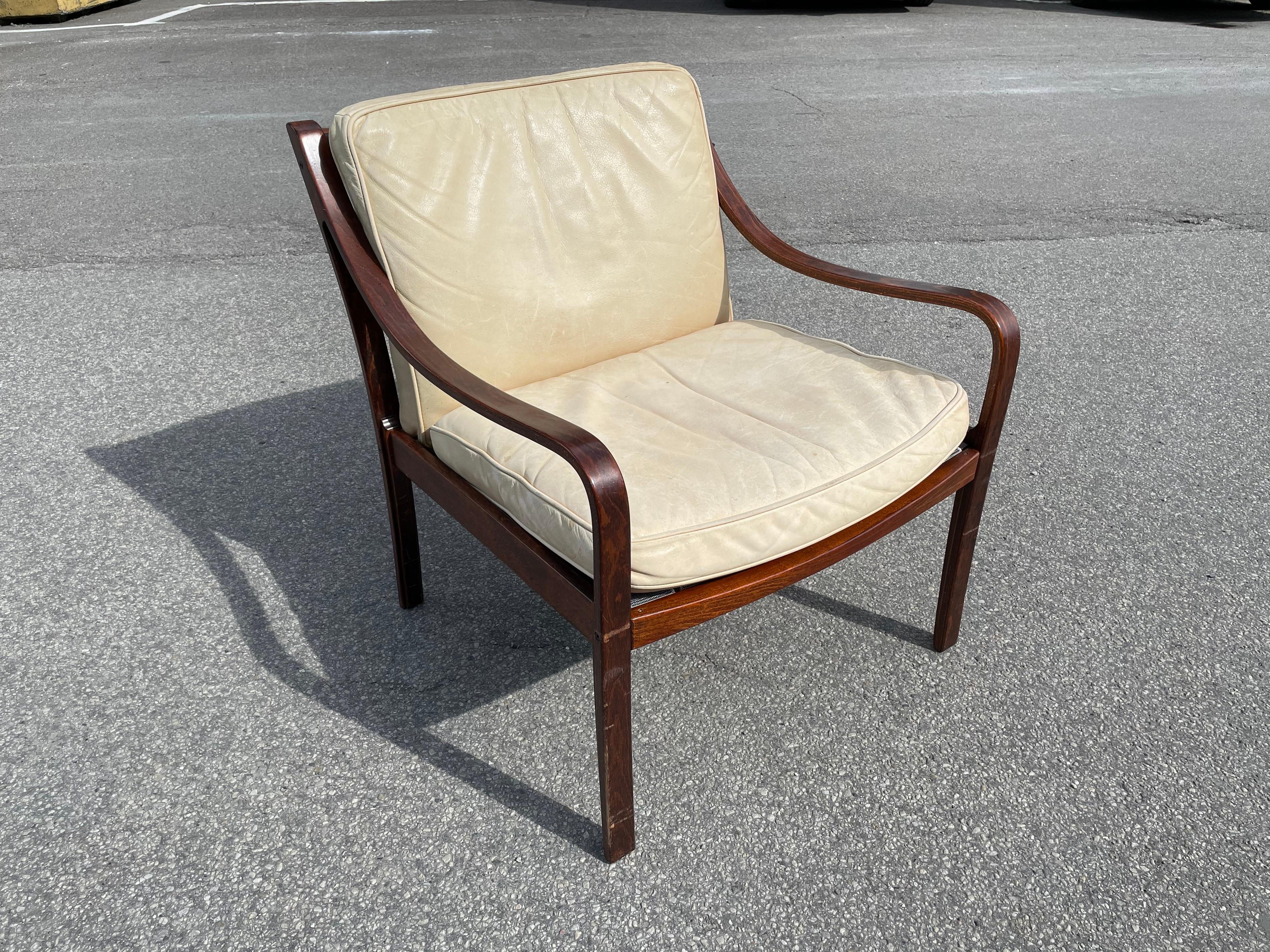 Mid-Century Modern Pair of Lounge Chairs by Fredrik Kayser for Vatne Møbler, 1960s For Sale