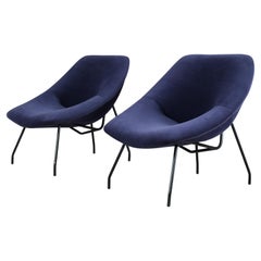 Pair of lounge chairs by GAR, France 1950