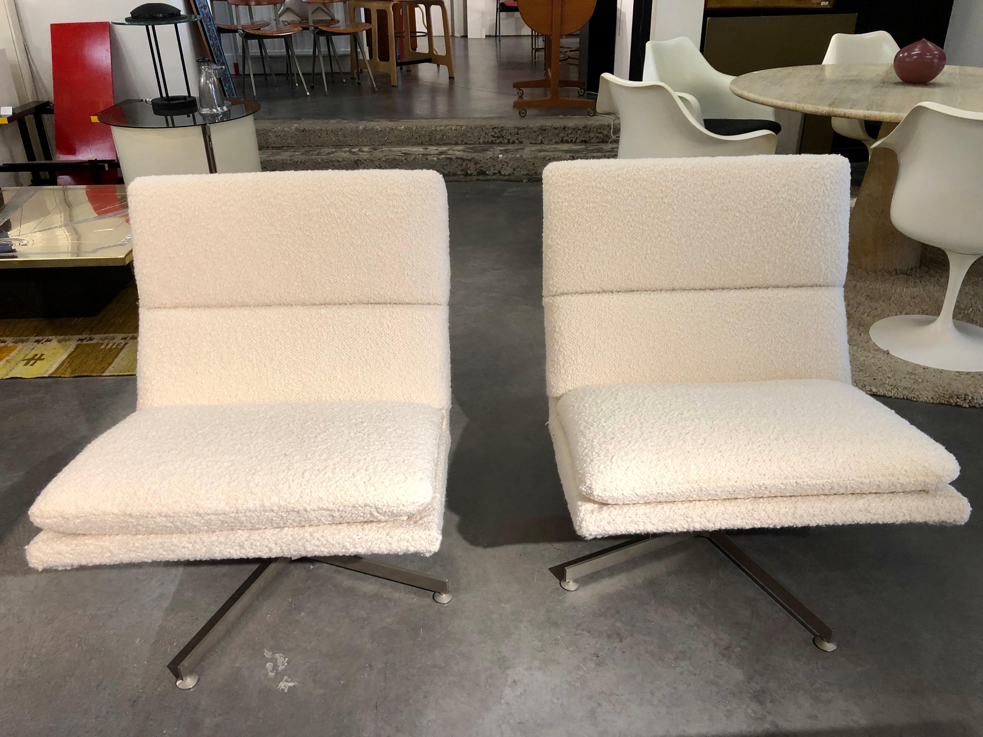 Mid-Century Modern Pair of Lounge Chairs by George van Rijck 1970