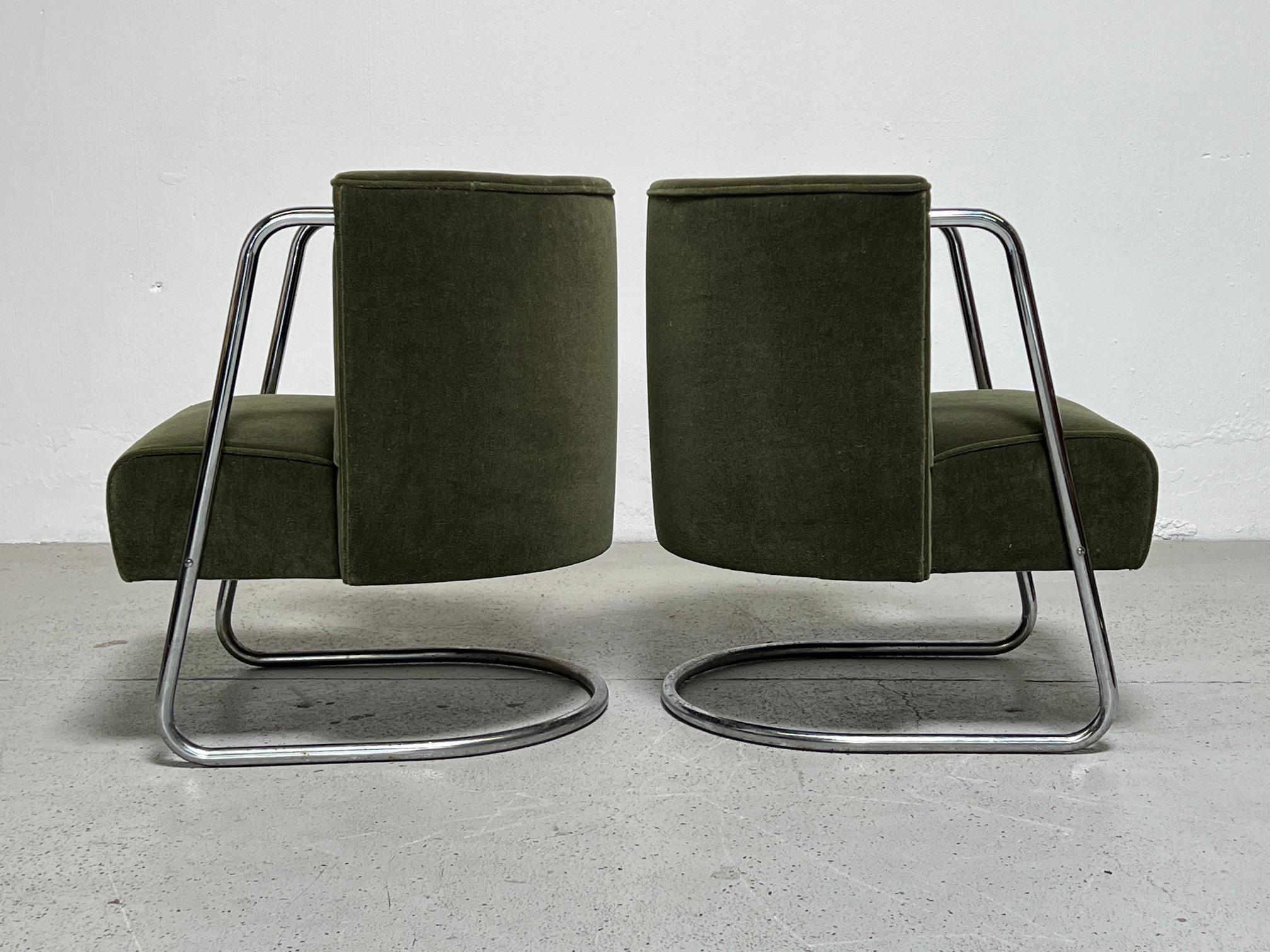 Pair of Lounge Chairs by Gilbert Rohde for Troy Sunshade Company  5