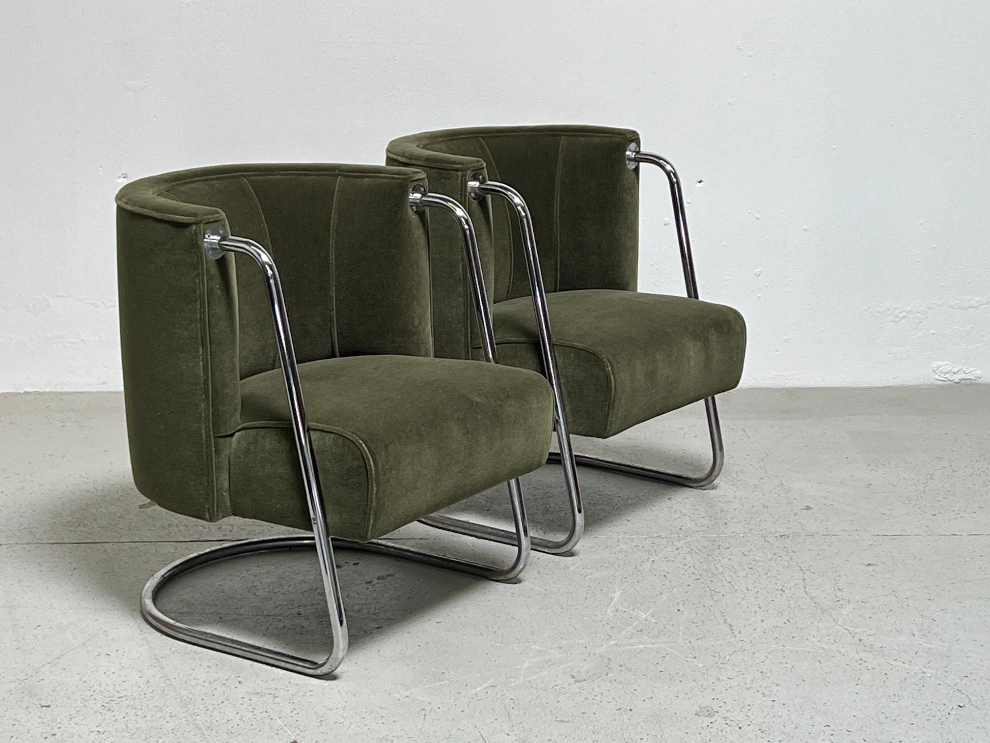 Pair of Lounge Chairs by Gilbert Rohde for Troy Sunshade Company  7