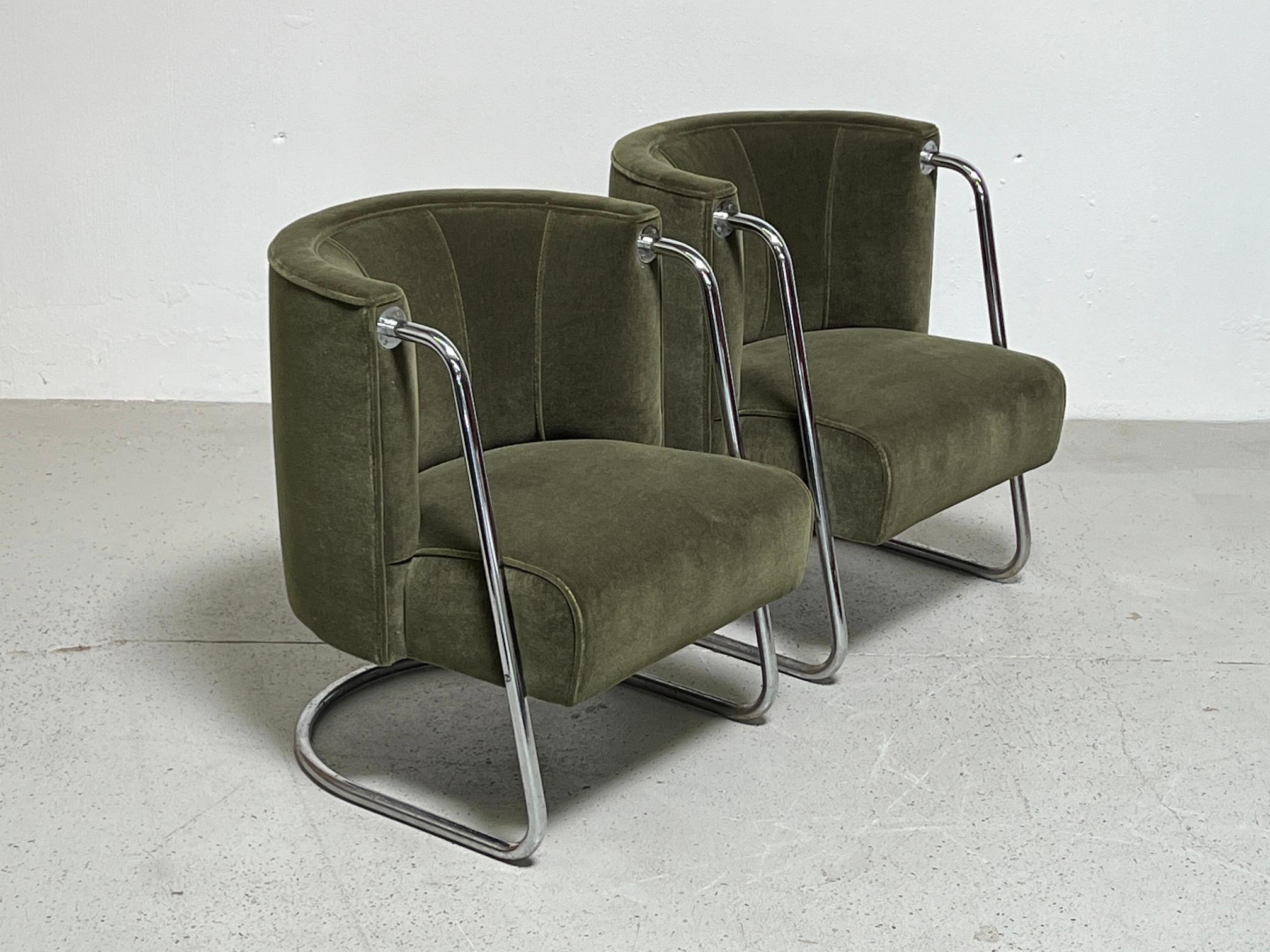 Pair of Lounge Chairs by Gilbert Rohde for Troy Sunshade Company  8